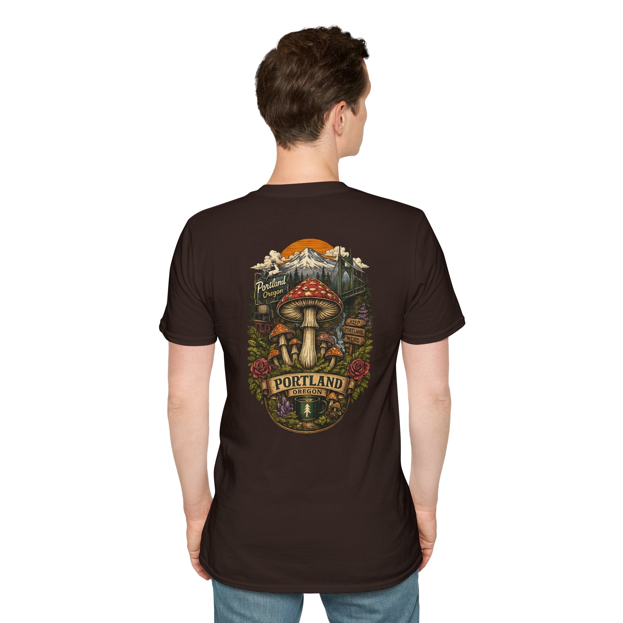 Mushroom Magic T-Shirt — Vintage Red Toadstool Illustration