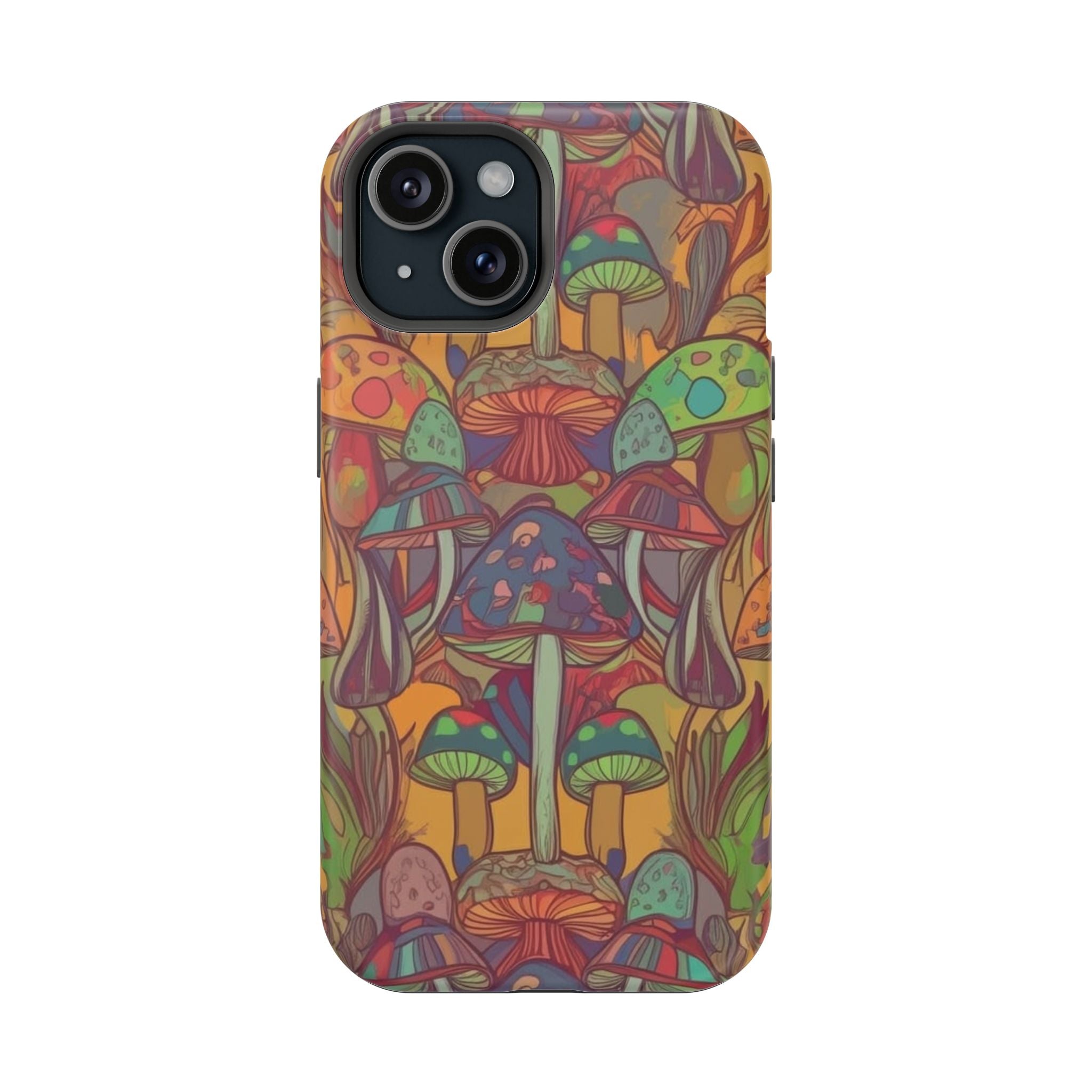 Mushroom Grove Impact-Resistant Case, Unique Phone Cover for Nature Lovers, Mushroom Art Gifts, Phone Accessories for Festivals, [...]