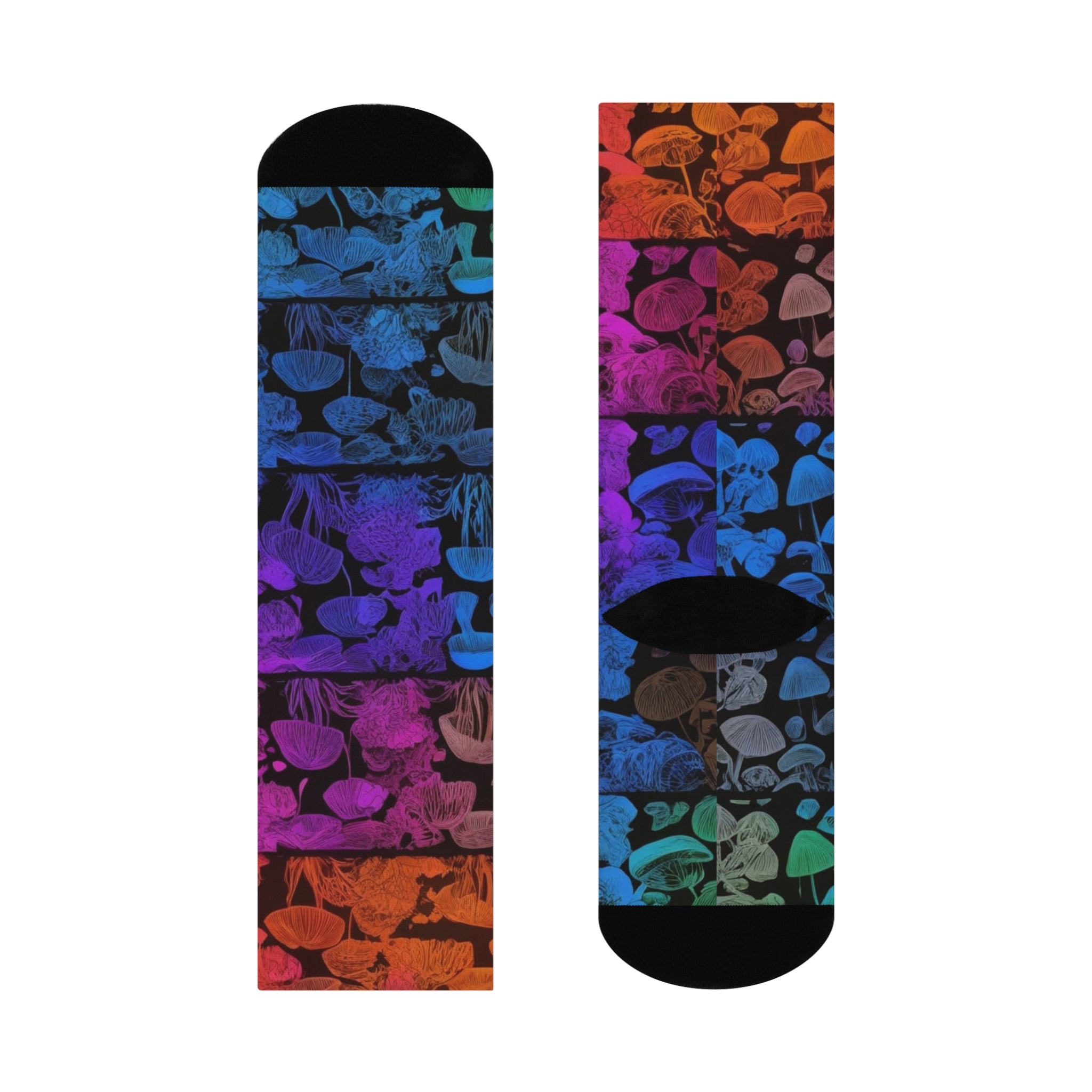 🧦🍄 Gradient Groves for Your Toes. 🌈🌿