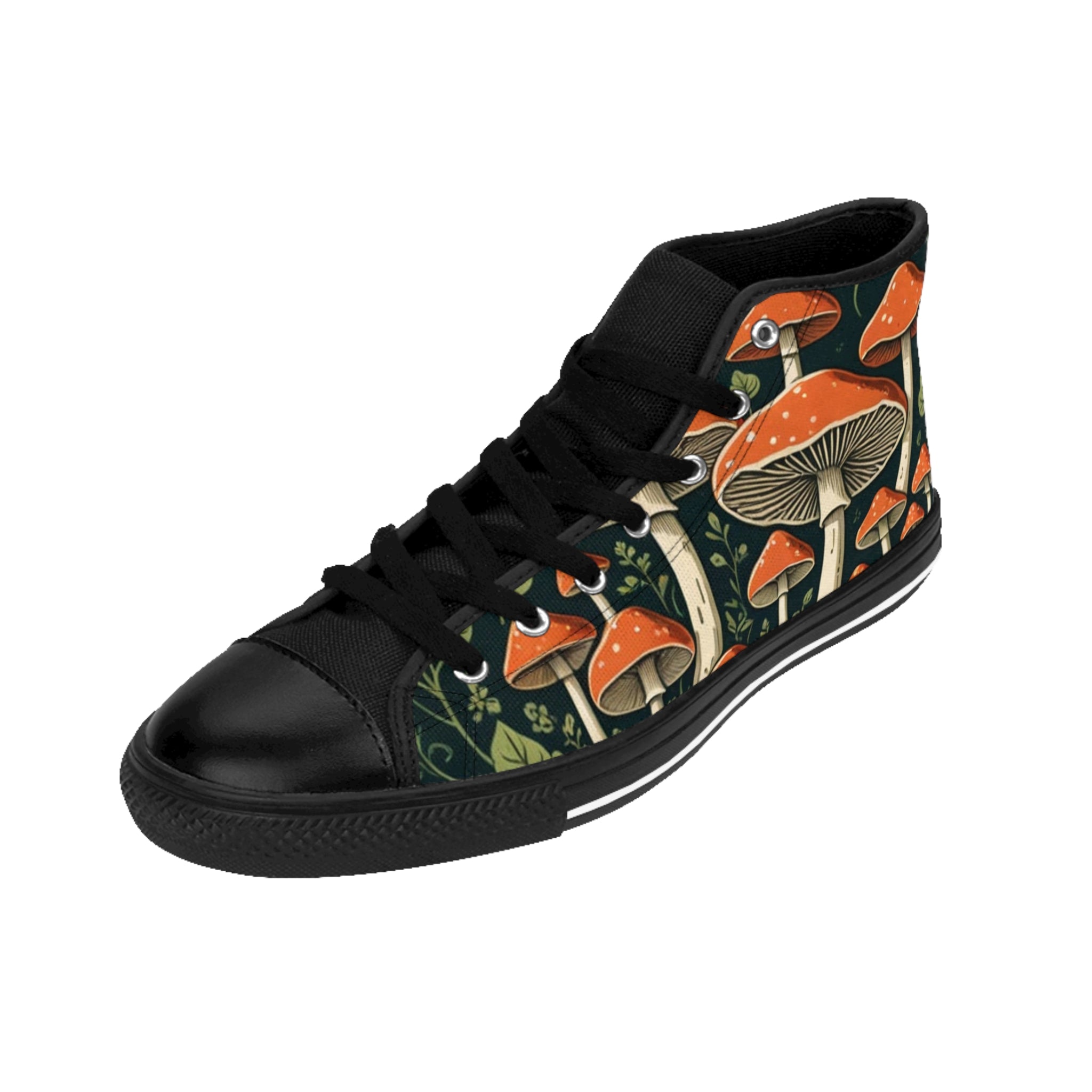 Mushroom Forest High-Top Sneakers — Men's Classic Sneakers