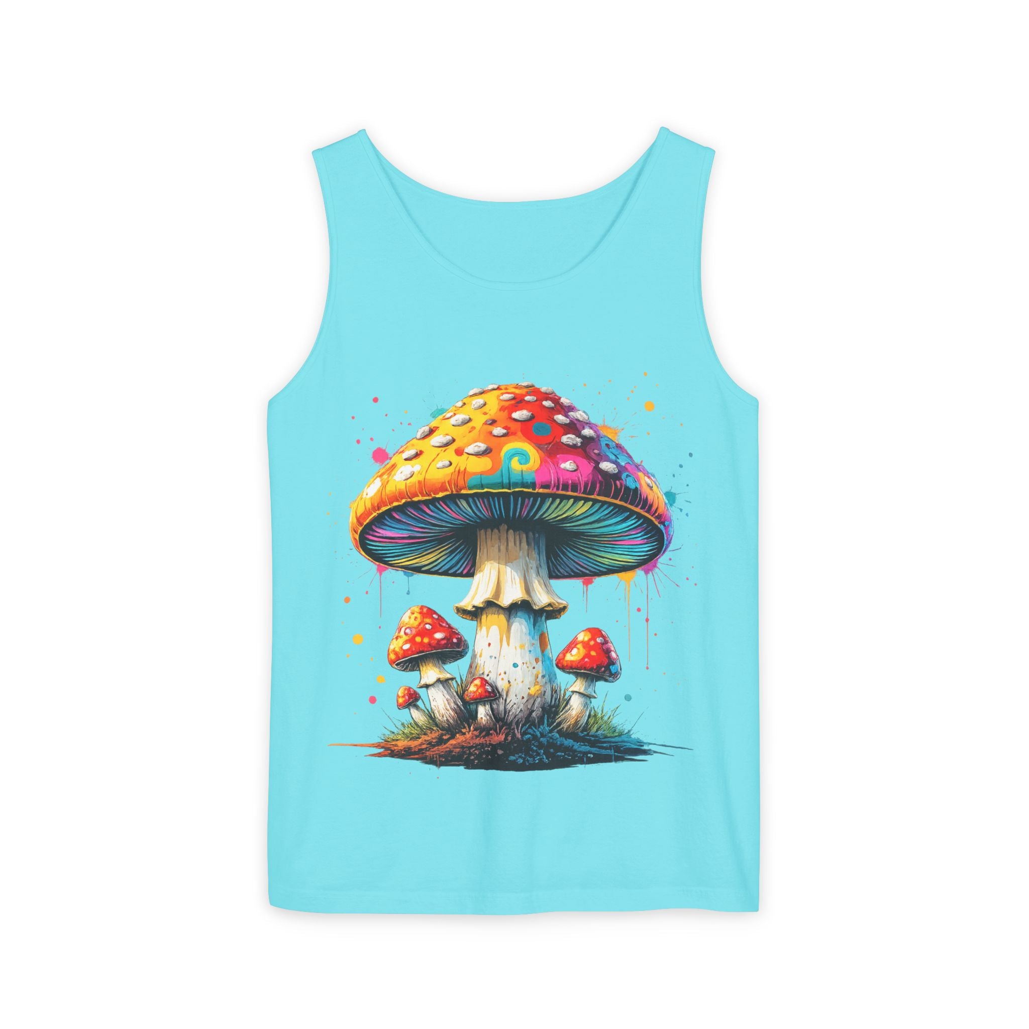 City: Portland Mushroom Tank Top — Psychedelic Forest Graphic Tank