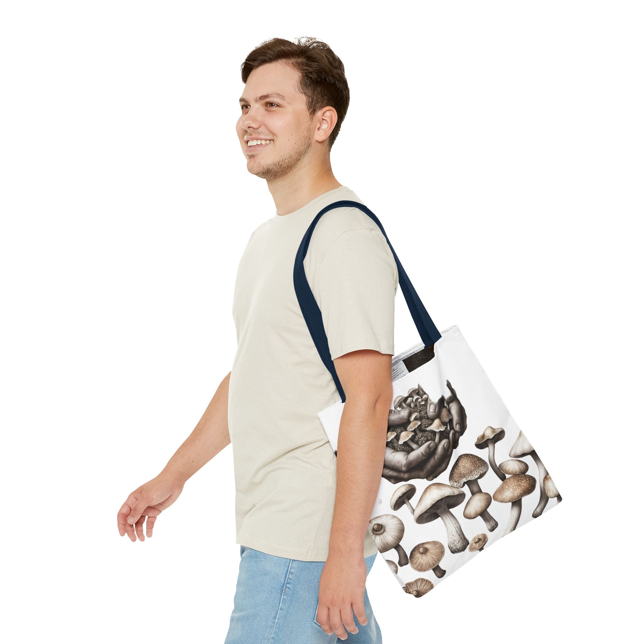 👐 “Harvested by Hand” Mushroom Tote – Carry Nature’s Story 🍄