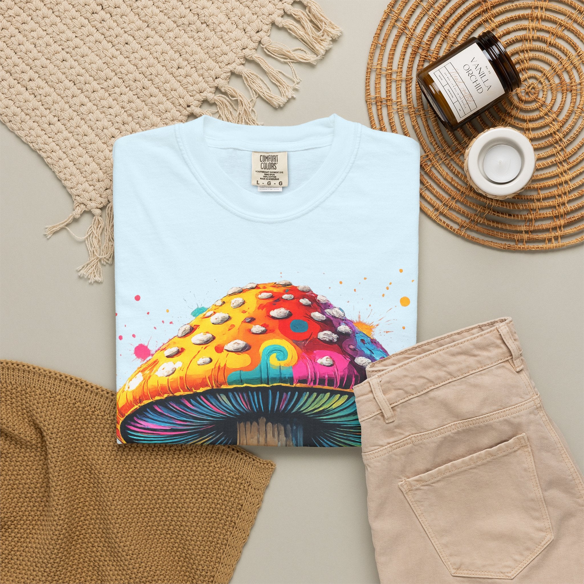 Lake Oswego Mushroom T-Shirt — Vintage Nature & Psychedelic Fungi Design