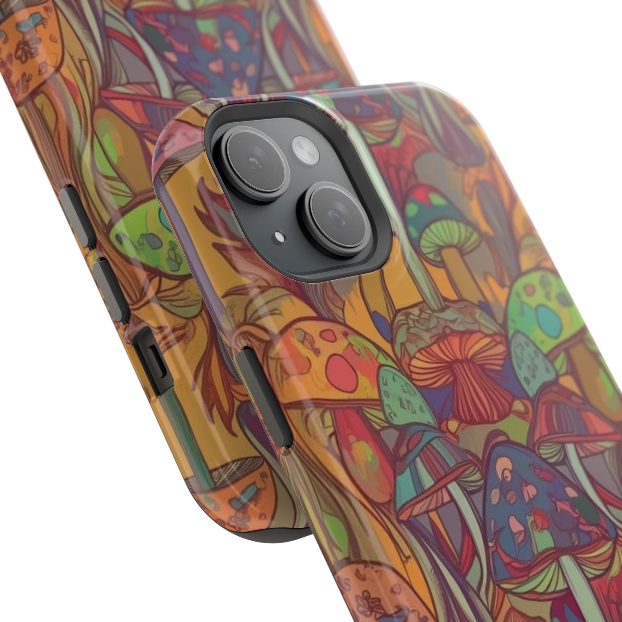 Mushroom Grove Impact-Resistant Case, Unique Phone Cover for Nature Lovers, Mushroom Art Gifts, Phone Accessories for Festivals, [...]