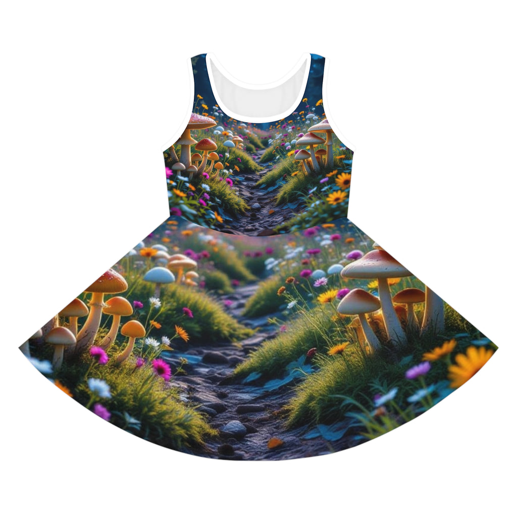 🍄✨ “Trail of Whimsy” Sleeveless Sundress ✨🍄