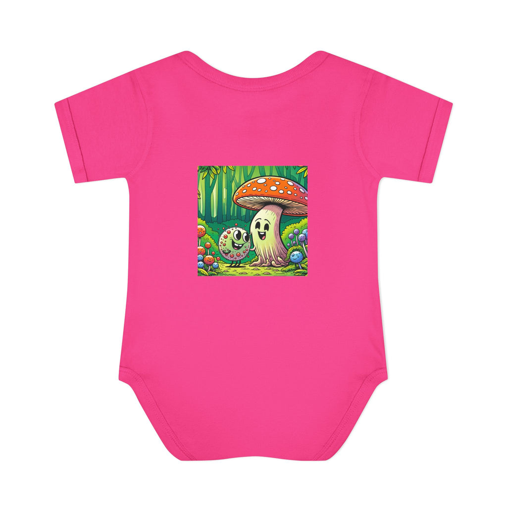 🍄👶 “Forest Friends” Baby Bodysuit One Piece