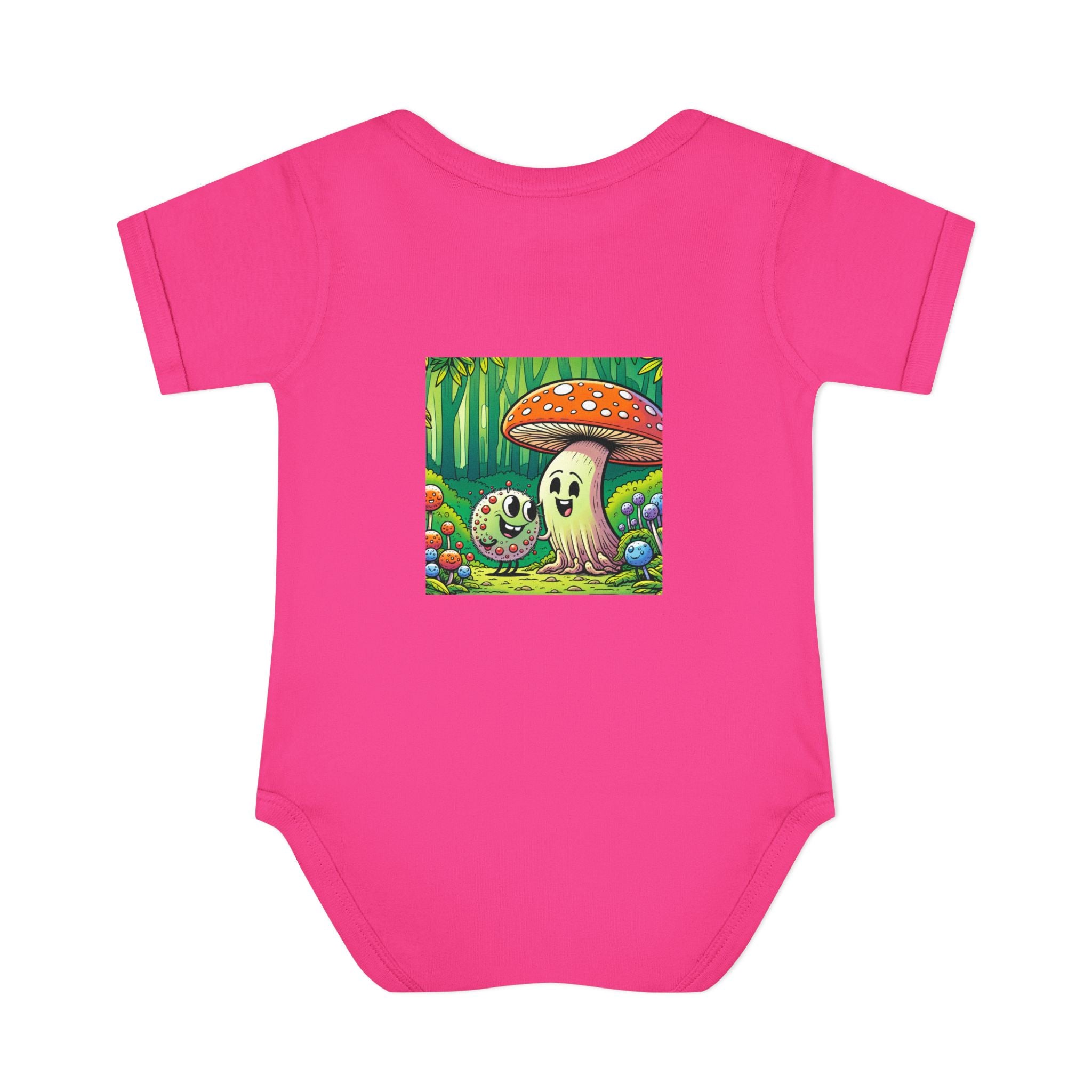 🍄👶 “Forest Friends” Baby Bodysuit One Piece