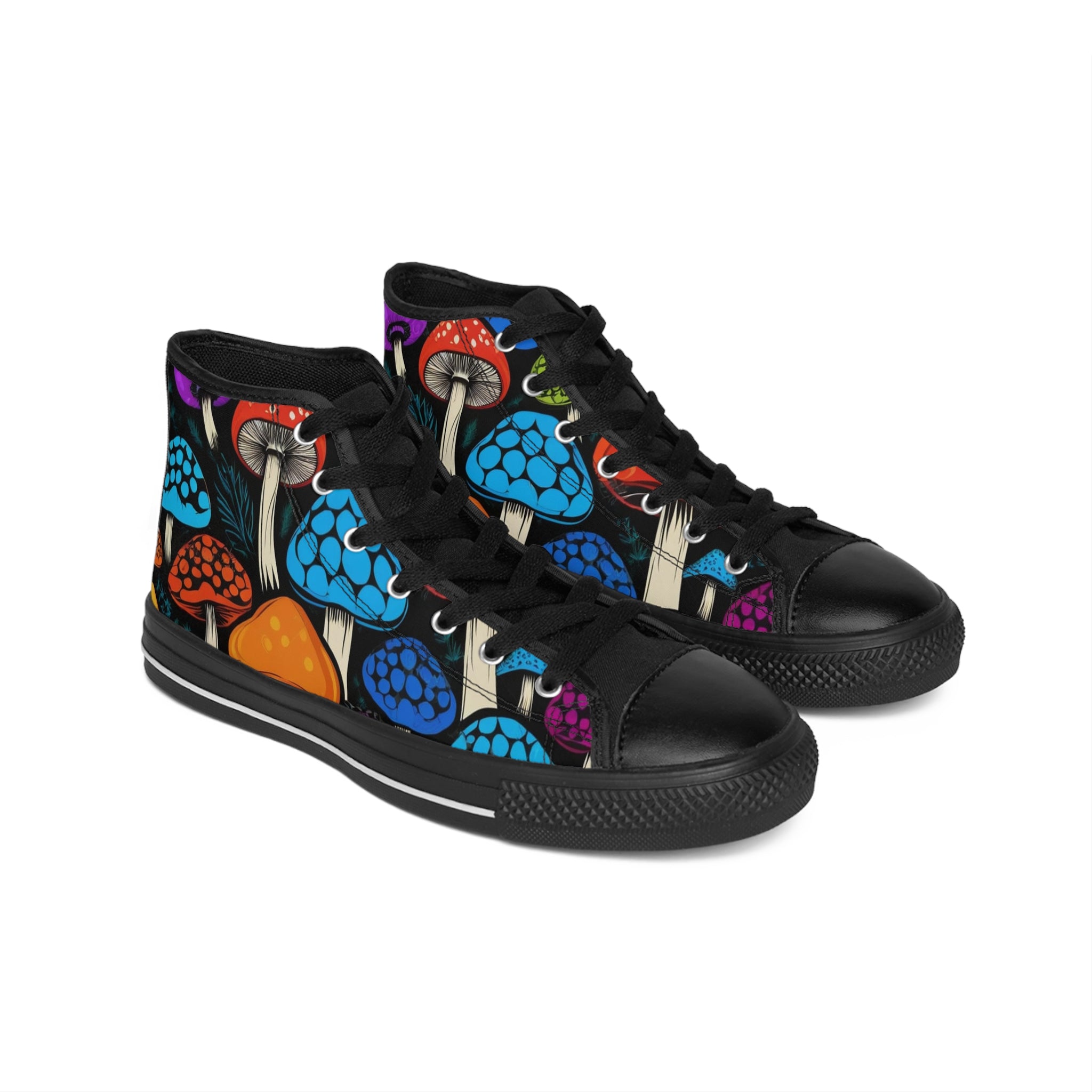 🍄 Mystic Forest High-Top Sneakers – Walk Boldly Into Magic
