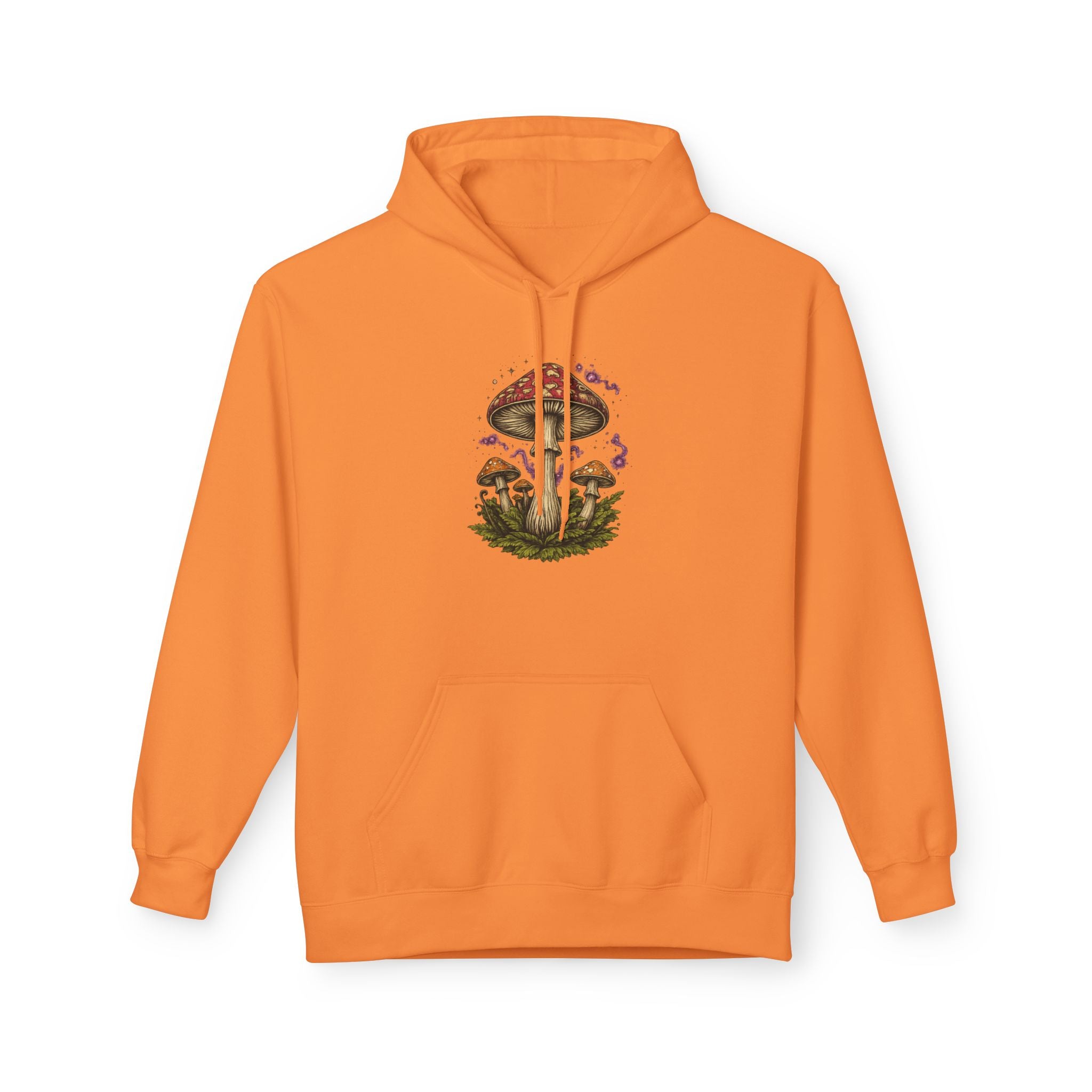 Mushroom Art Hoodie — Botanical Foraging Graphic Pullover