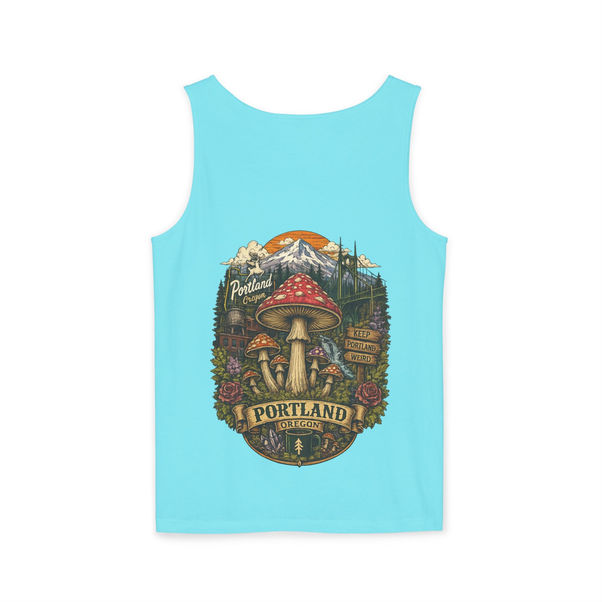 Mushroom Tank Top — Psychedelic & Portland Forest Graphic Tank