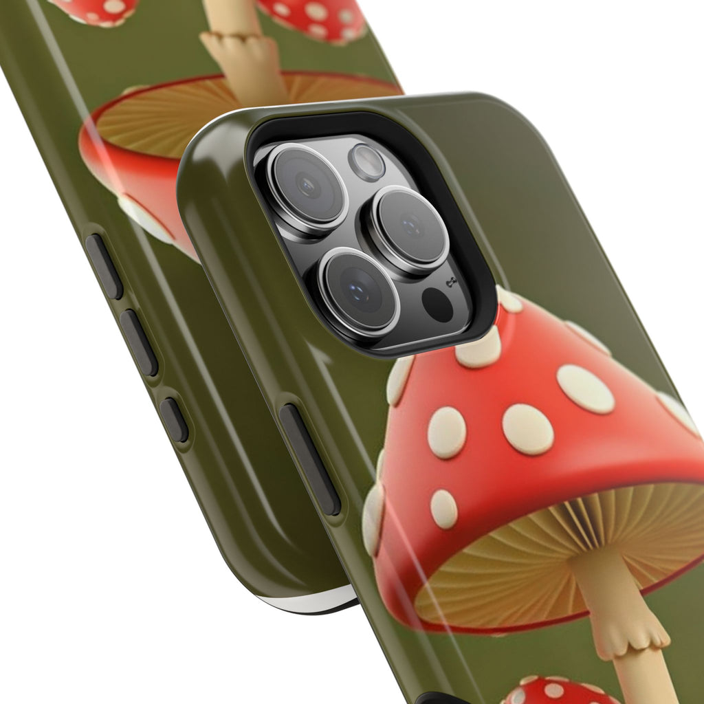 🍄🔥Golden Glow Mushroom Phone Case – Nature Meets Radiance" 🍄✨📱