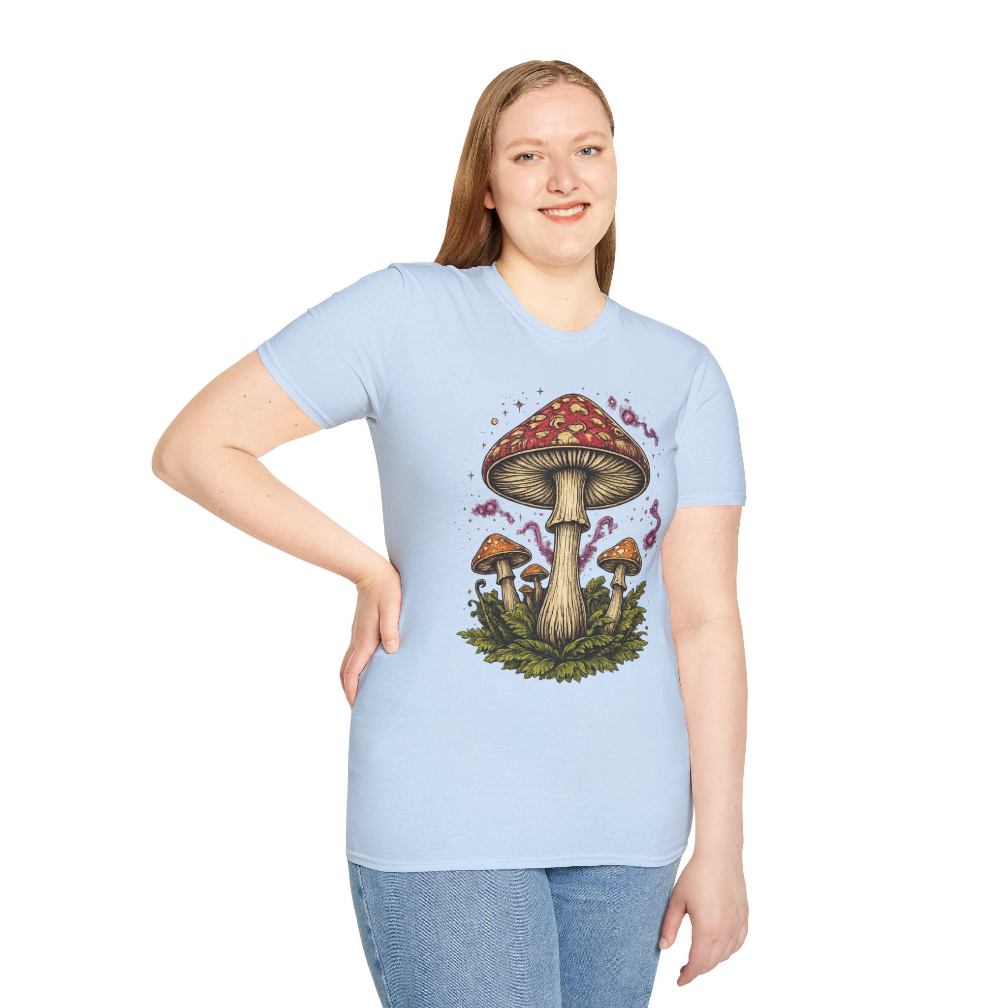 Mushroom Magic T-Shirt — Vintage Red Toadstool Illustration