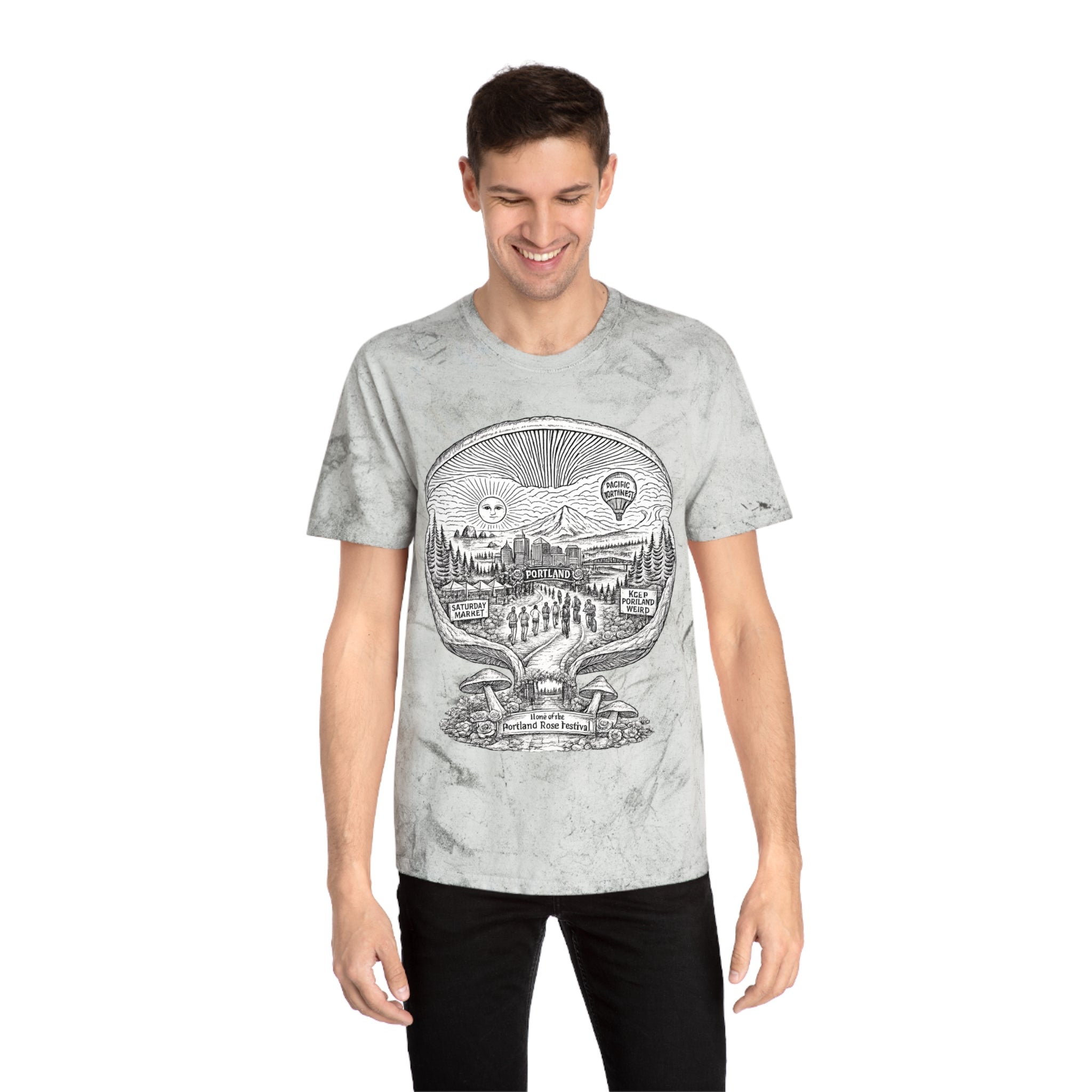 City: Portland Mushroom Adventure T‑Shirt