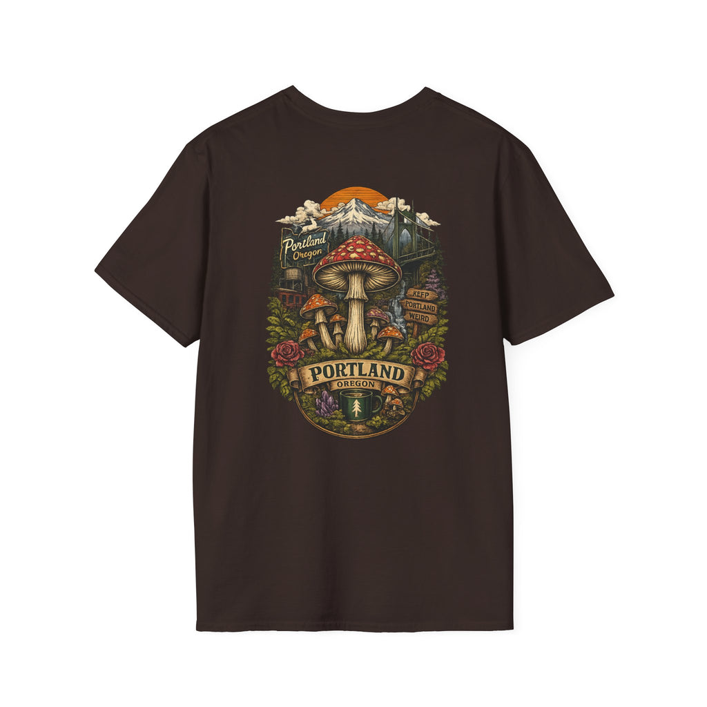 Mushroom Magic T-Shirt — Vintage Red Toadstool Illustration