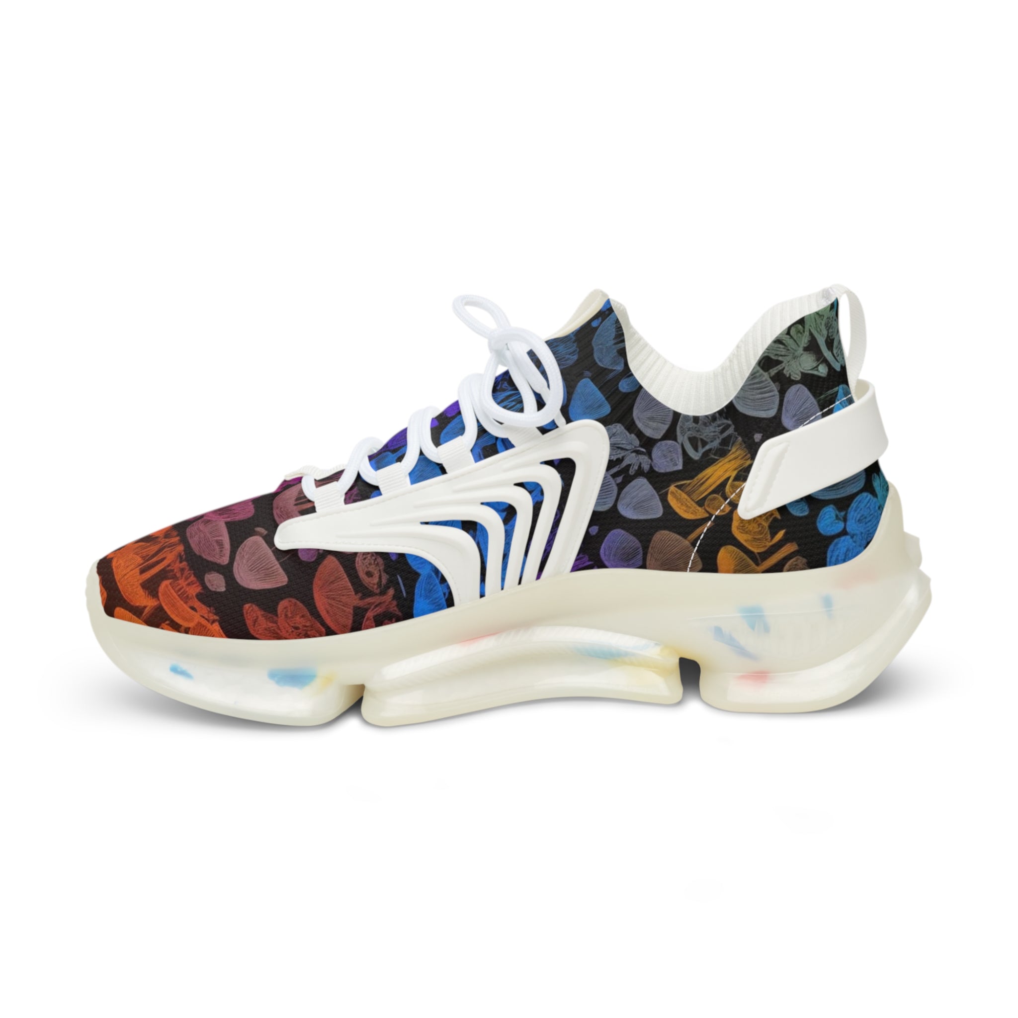 Colorful Tie-Dye Mesh Sneakers — Men's Athletic Fashion Shoes