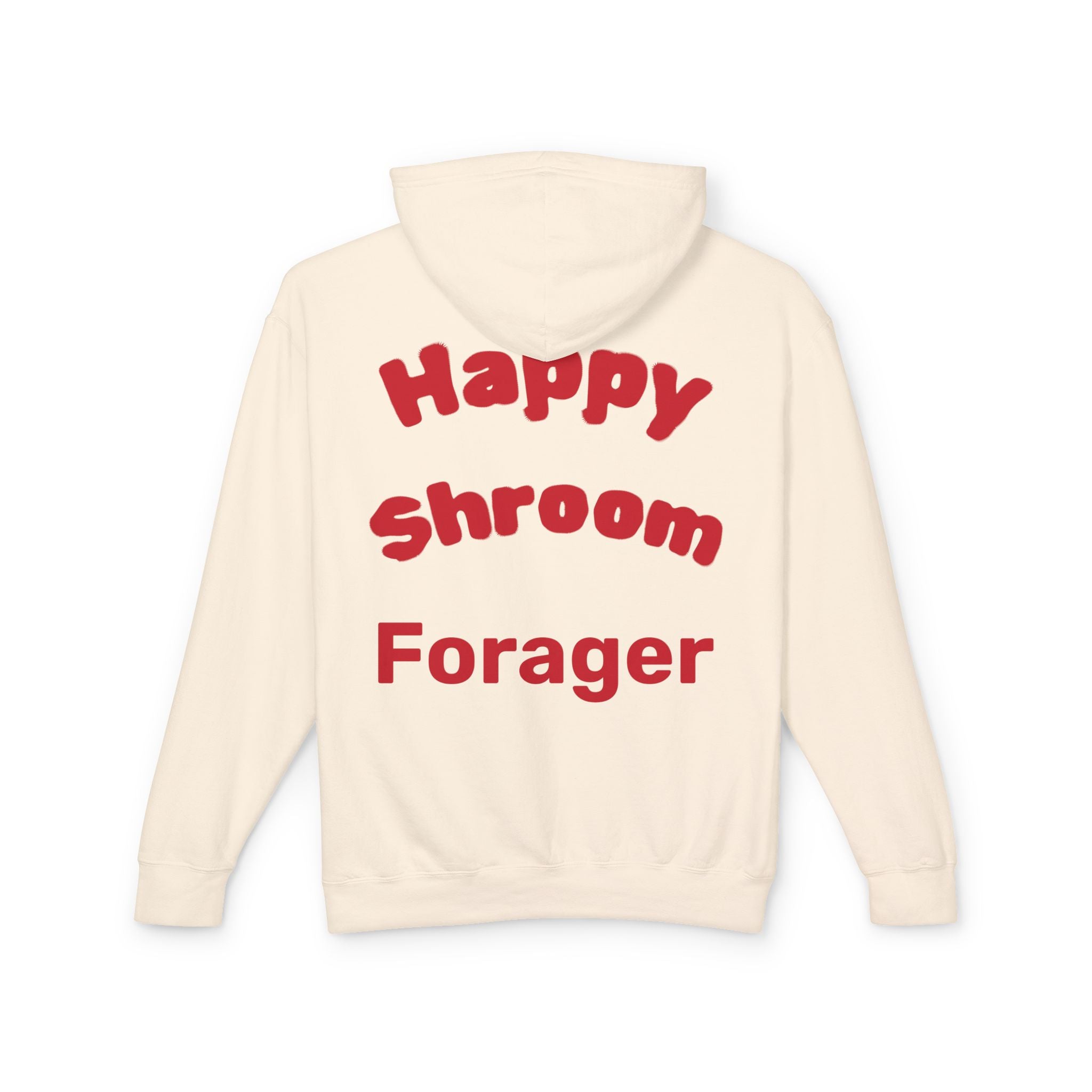Mushroom Christmas Tree Hoodie — "Happy Shroom Forager" Holiday Pullover
