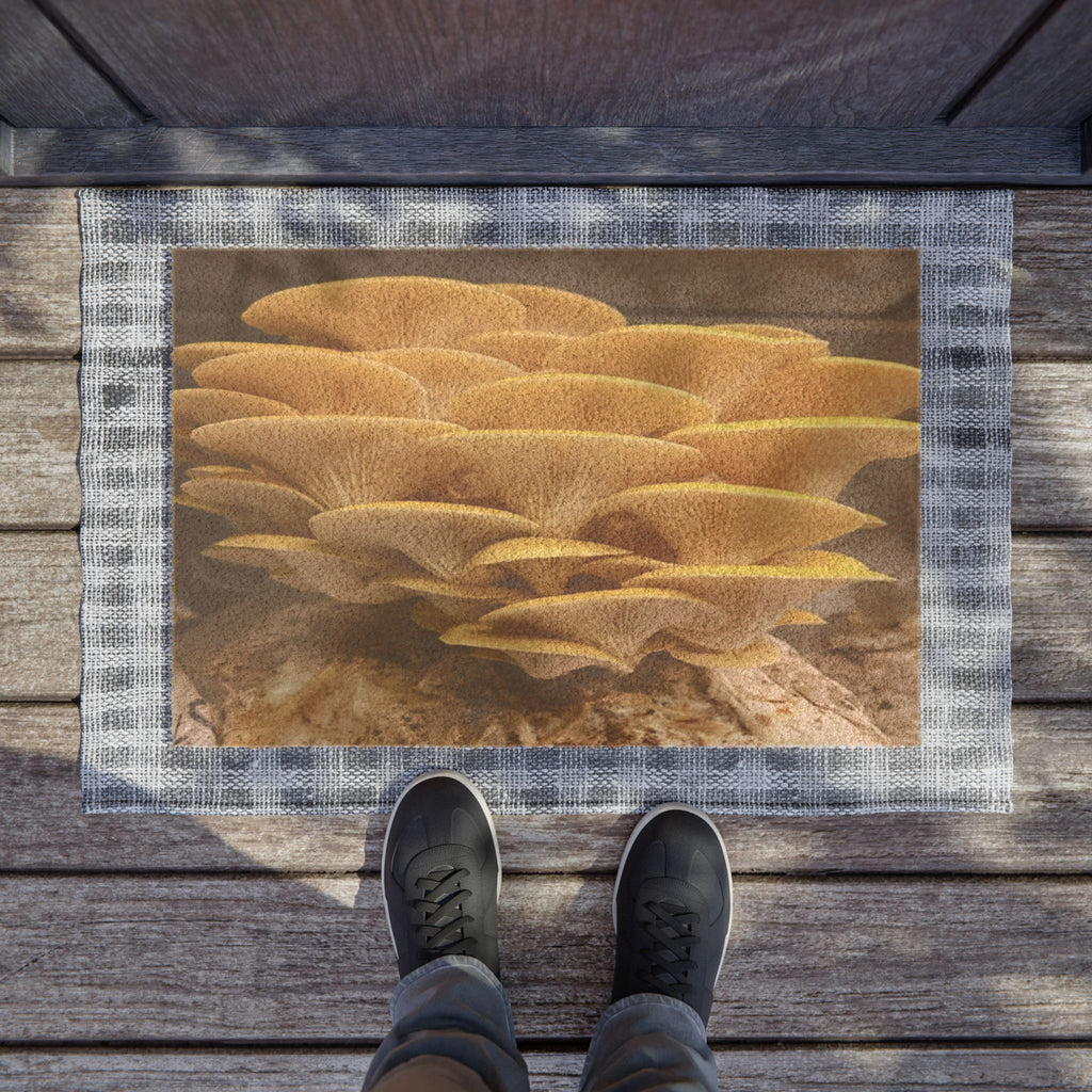 🍄 Golden Canopy Mushroom Door Mat 🍄