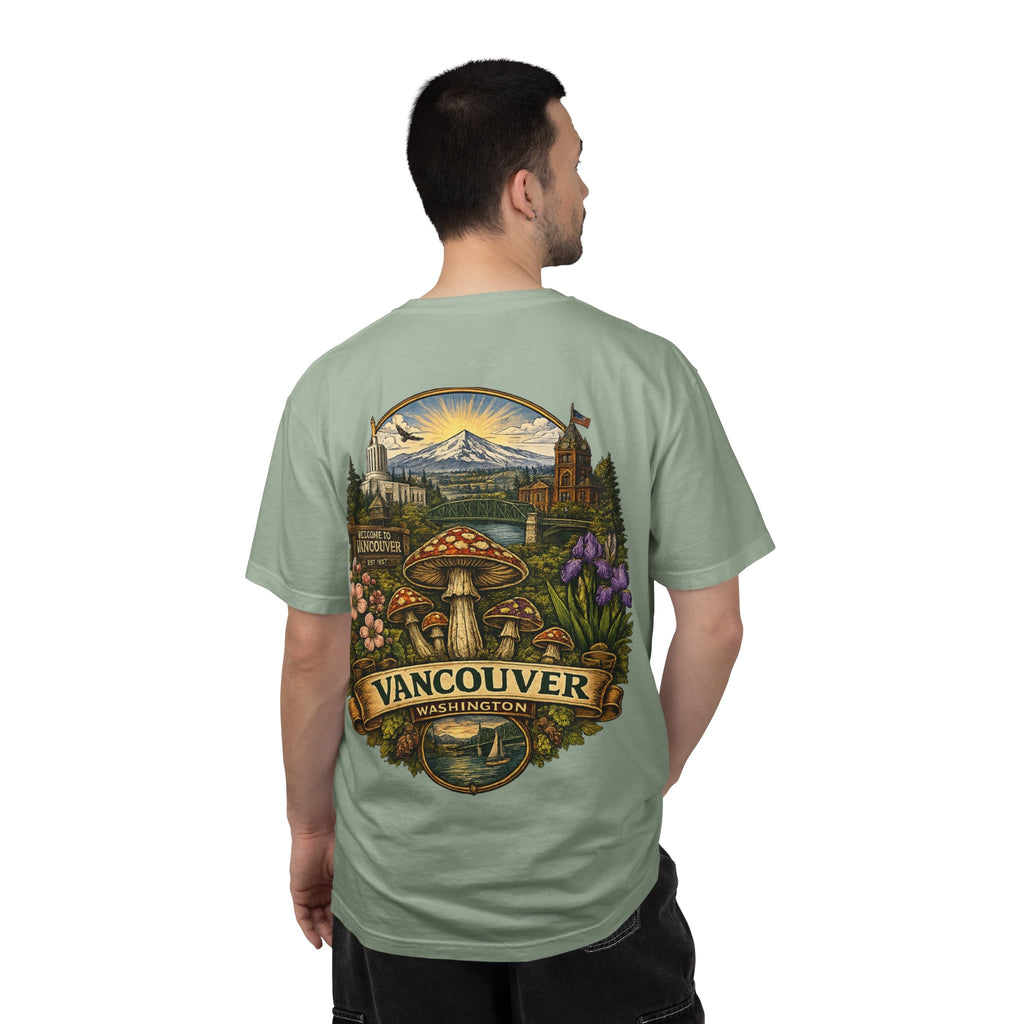 Lake Oswego Mushroom T-Shirt — Vintage Nature & Psychedelic Fungi Design
