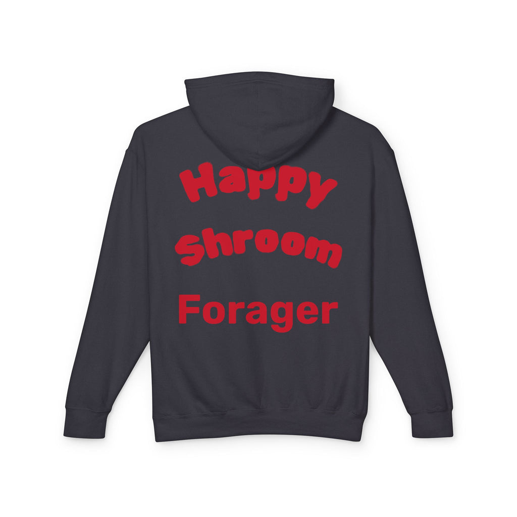 Mushroom Christmas Tree Hoodie — "Happy Shroom Forager" Holiday Pullover