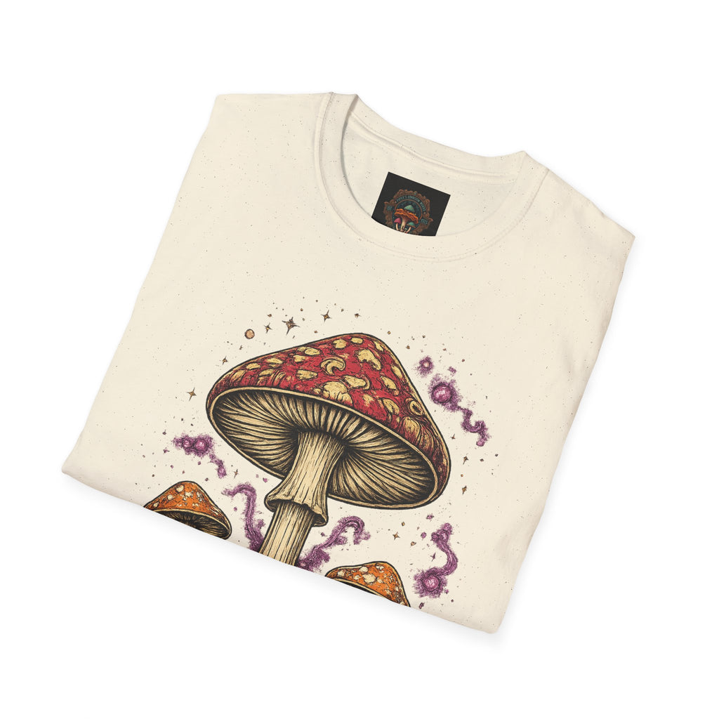 City: Gresham Psychedelic Mushroom Graphic T-Shirt — Red Amanita Illustration