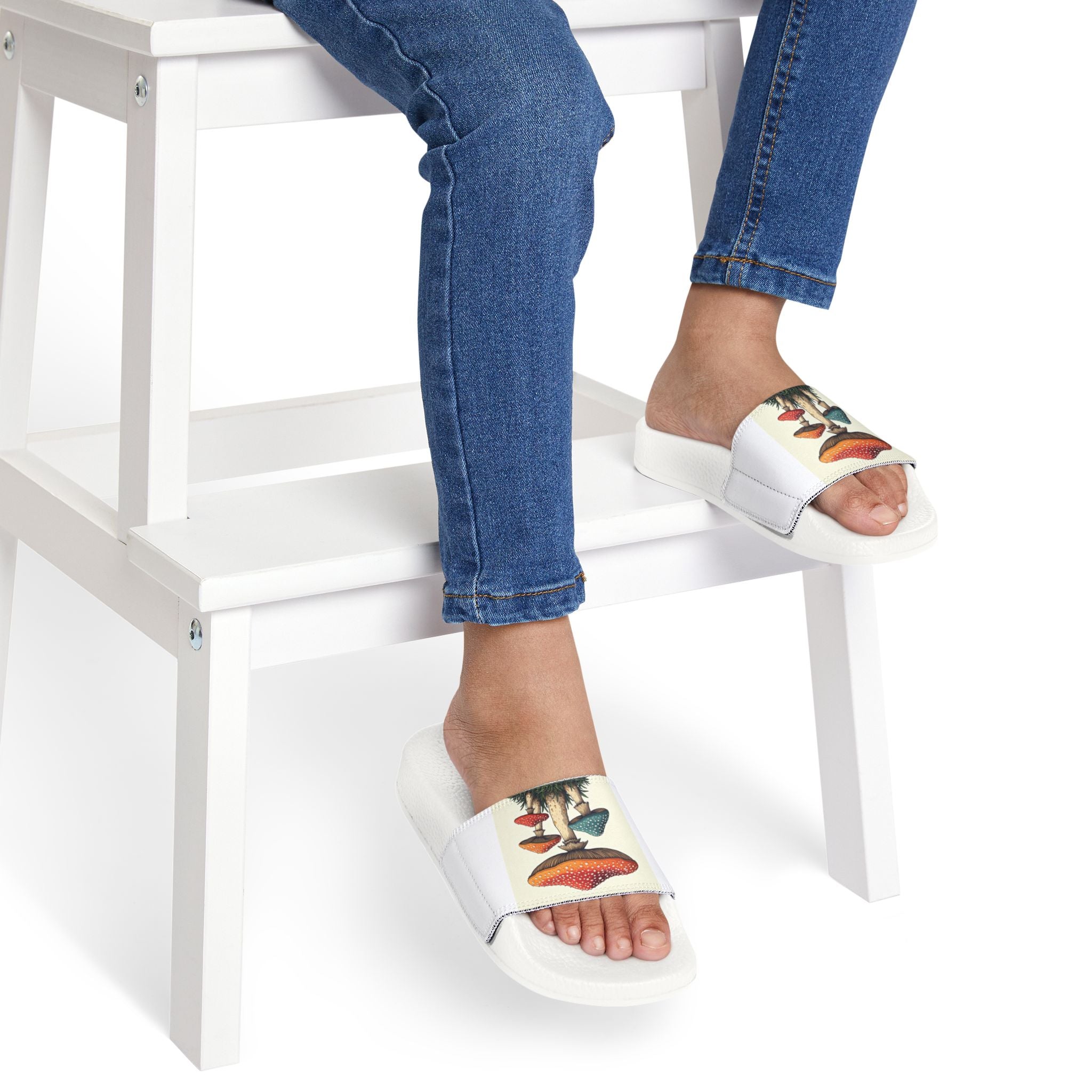 🍄 Enchanted Forest Footsteps – Kids Slide Sandals 🧚‍♂️