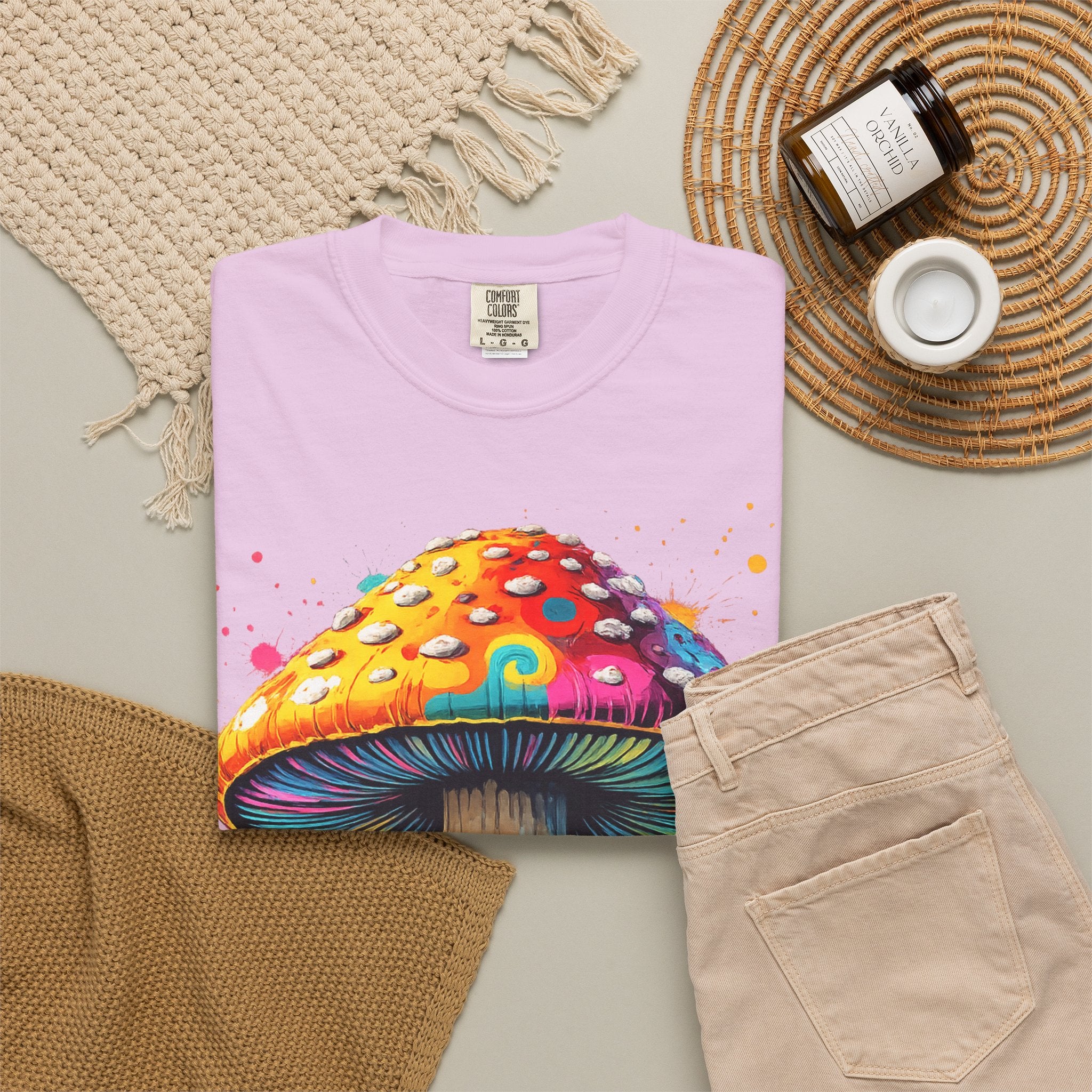 Lake Oswego Mushroom T-Shirt — Vintage Nature & Psychedelic Fungi Design