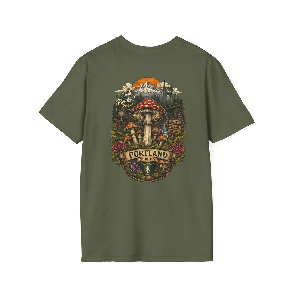Mushroom Magic T-Shirt — Vintage Red Toadstool Illustration