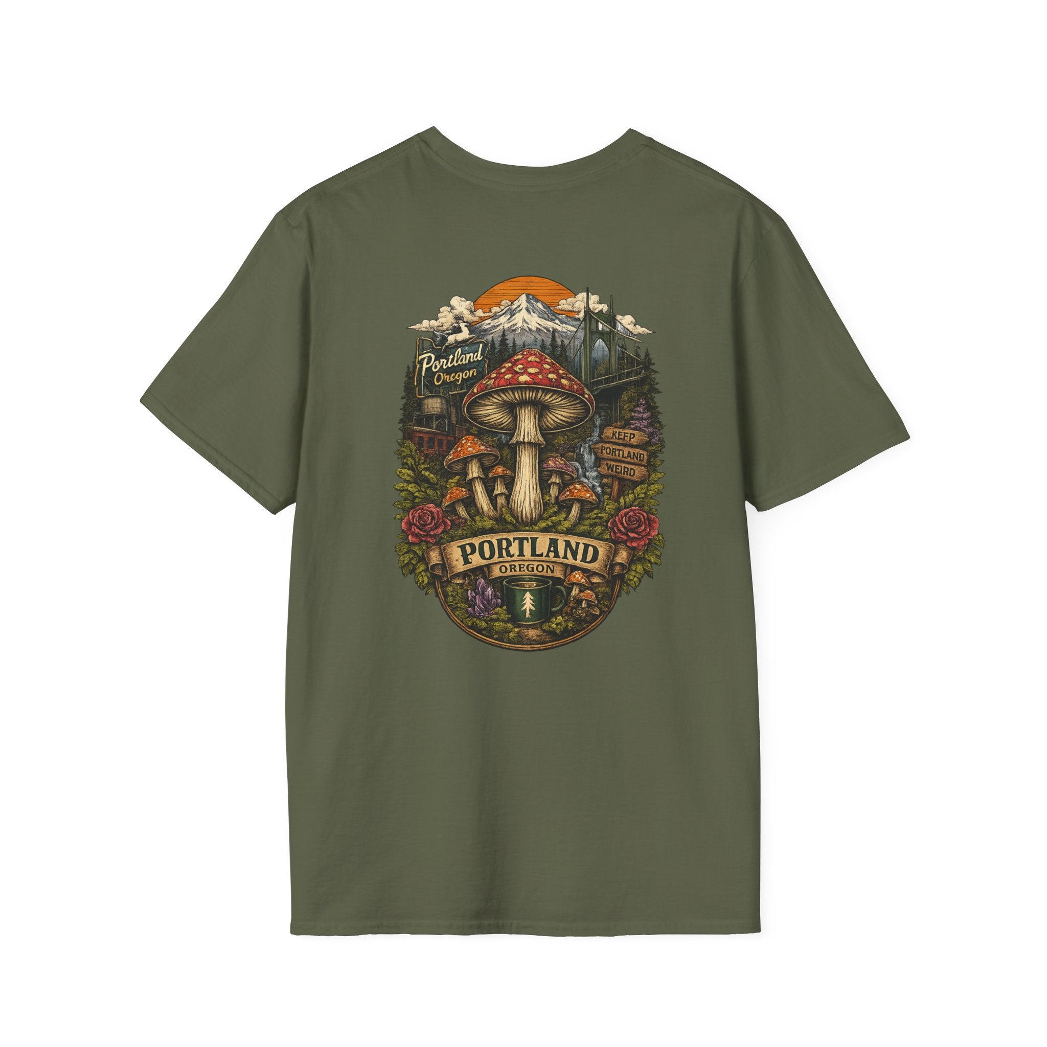 Mushroom Magic T-Shirt — Vintage Red Toadstool Illustration