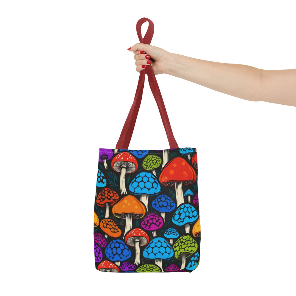 🌈 Color Pop Mushroom Tote – Carry Bold, Live Bright 🍄👜
