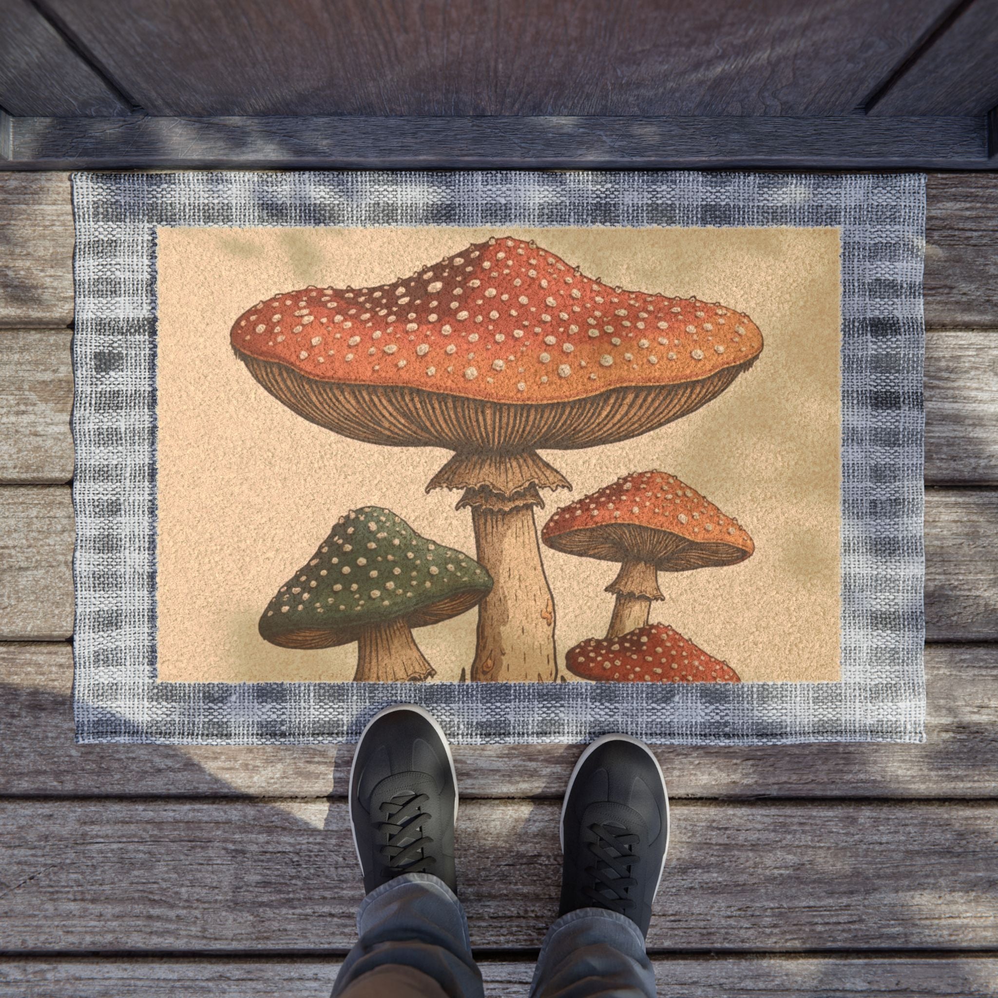 🍄Mystic Mushroom Grove Doormat 🌿🍄✨