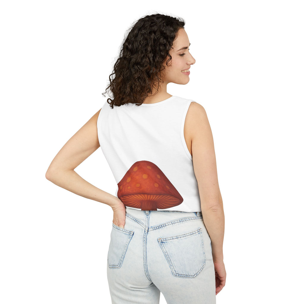 Portland Mushroom Tank Top — Vintage Forest Travel Graphic