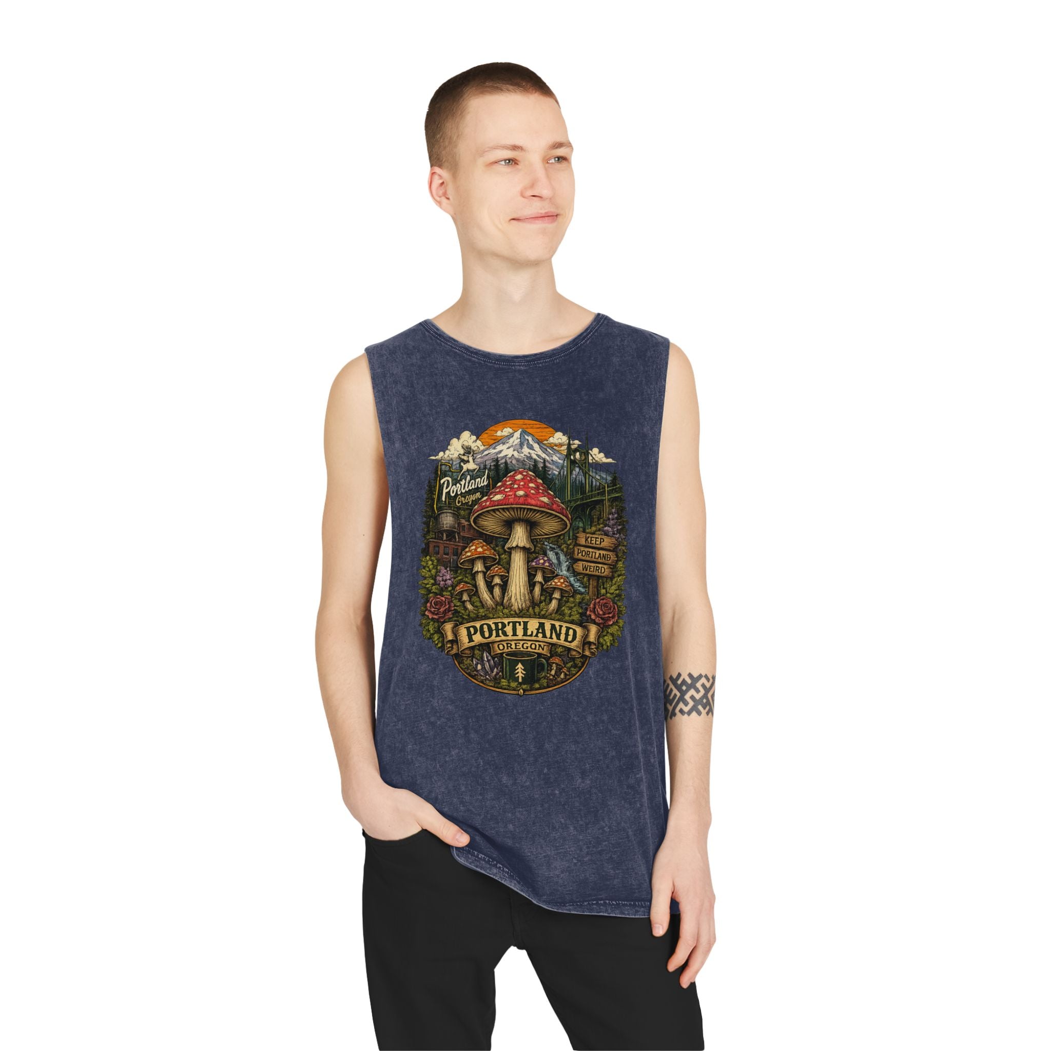 Portland Mushroom Graphic Tank