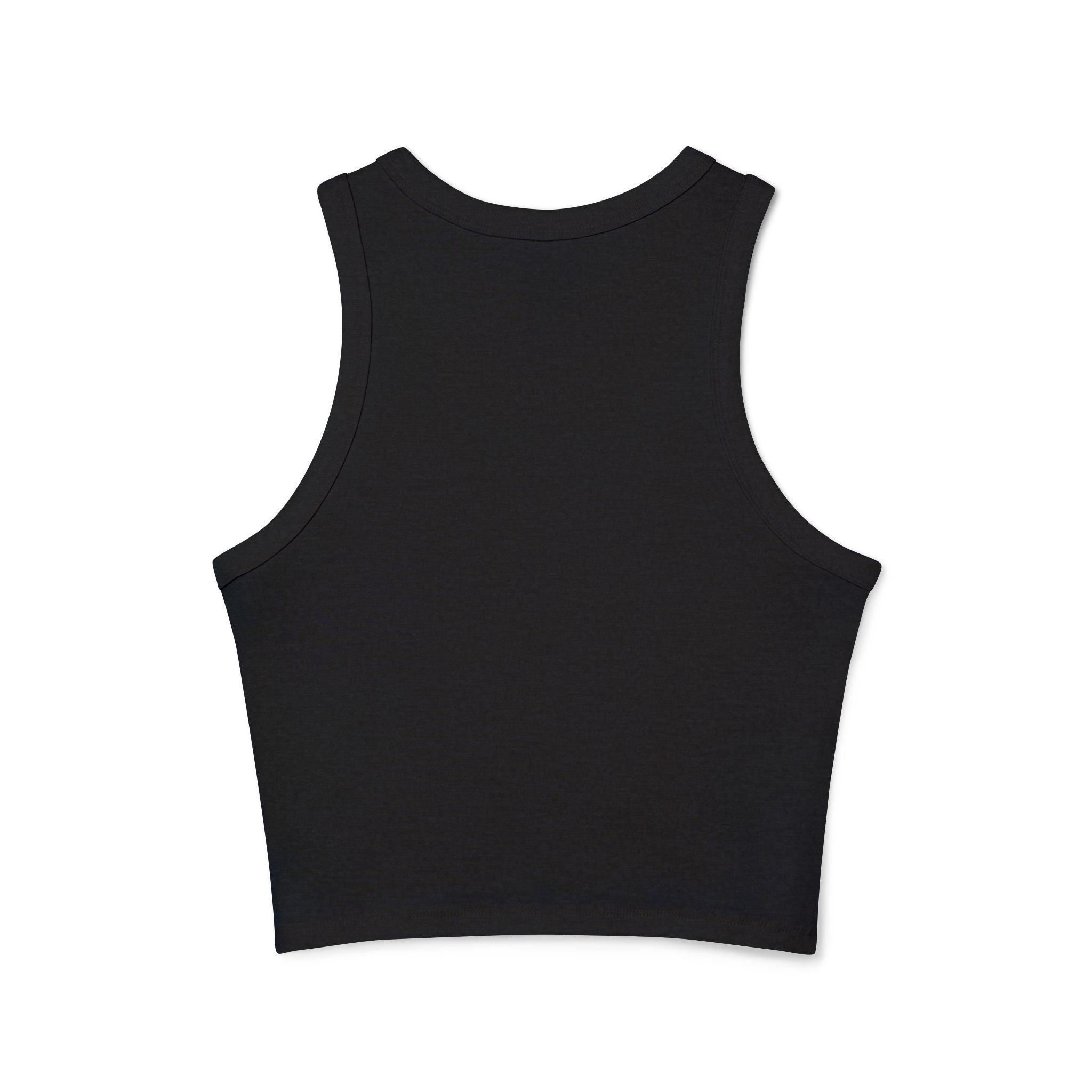 Tank Top: Portland Mushroom Graphic Tank — Women's Crop Racerback Tank Top