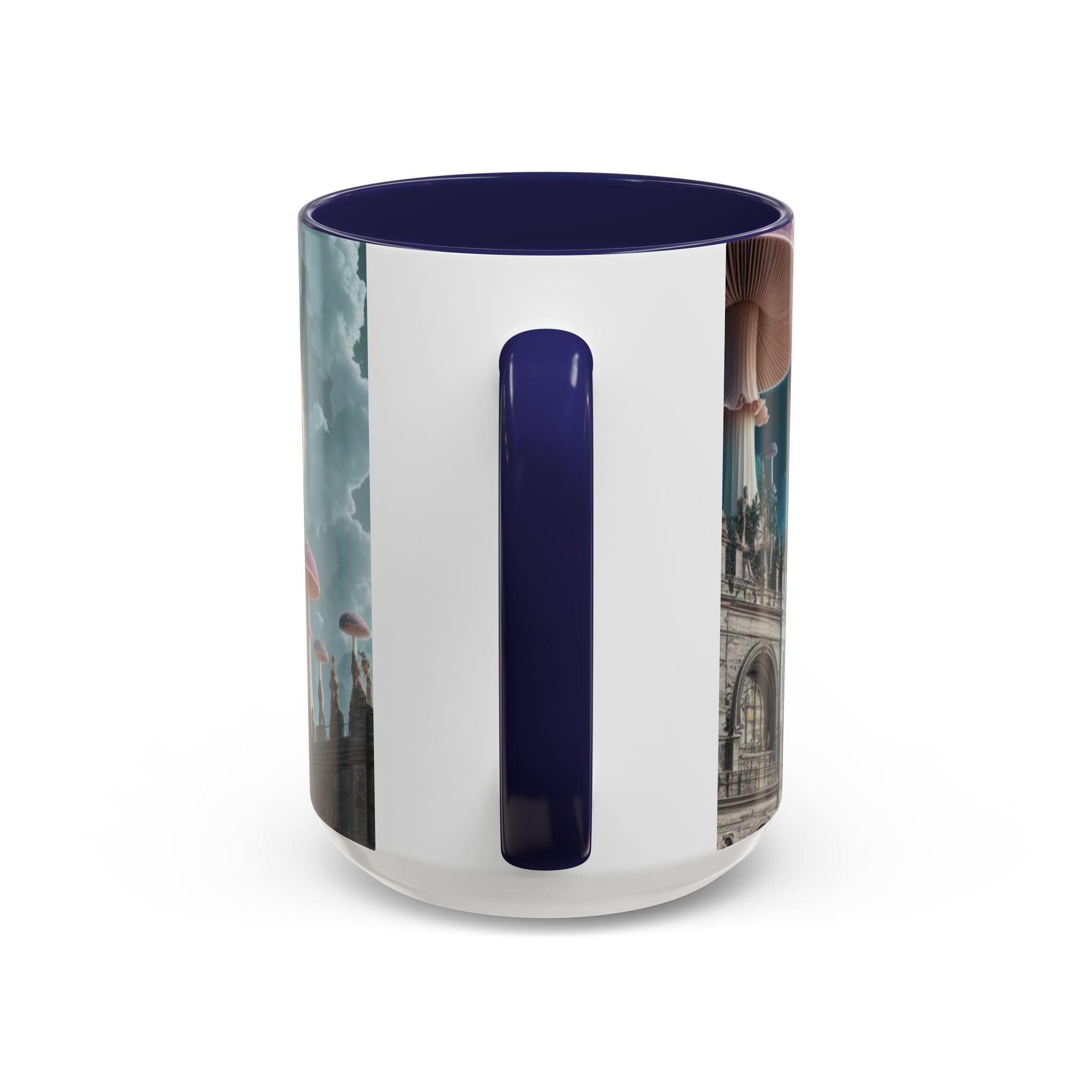 Mug: Mystical Mushroom Accent Coffee Mug — Fantasy Psychedelic Ceramic Cup (11/15oz)