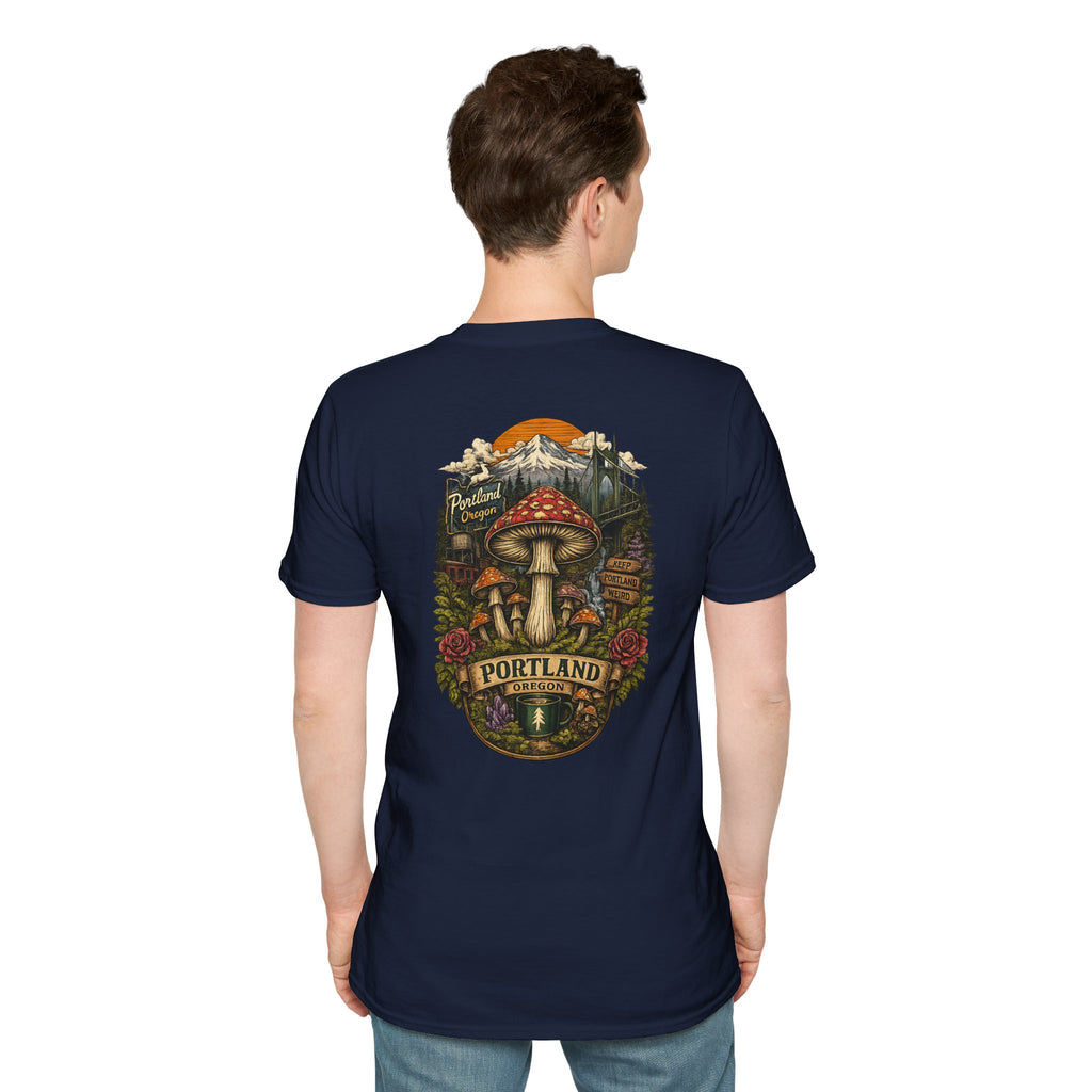 Mushroom Magic T-Shirt — Vintage Red Toadstool Illustration