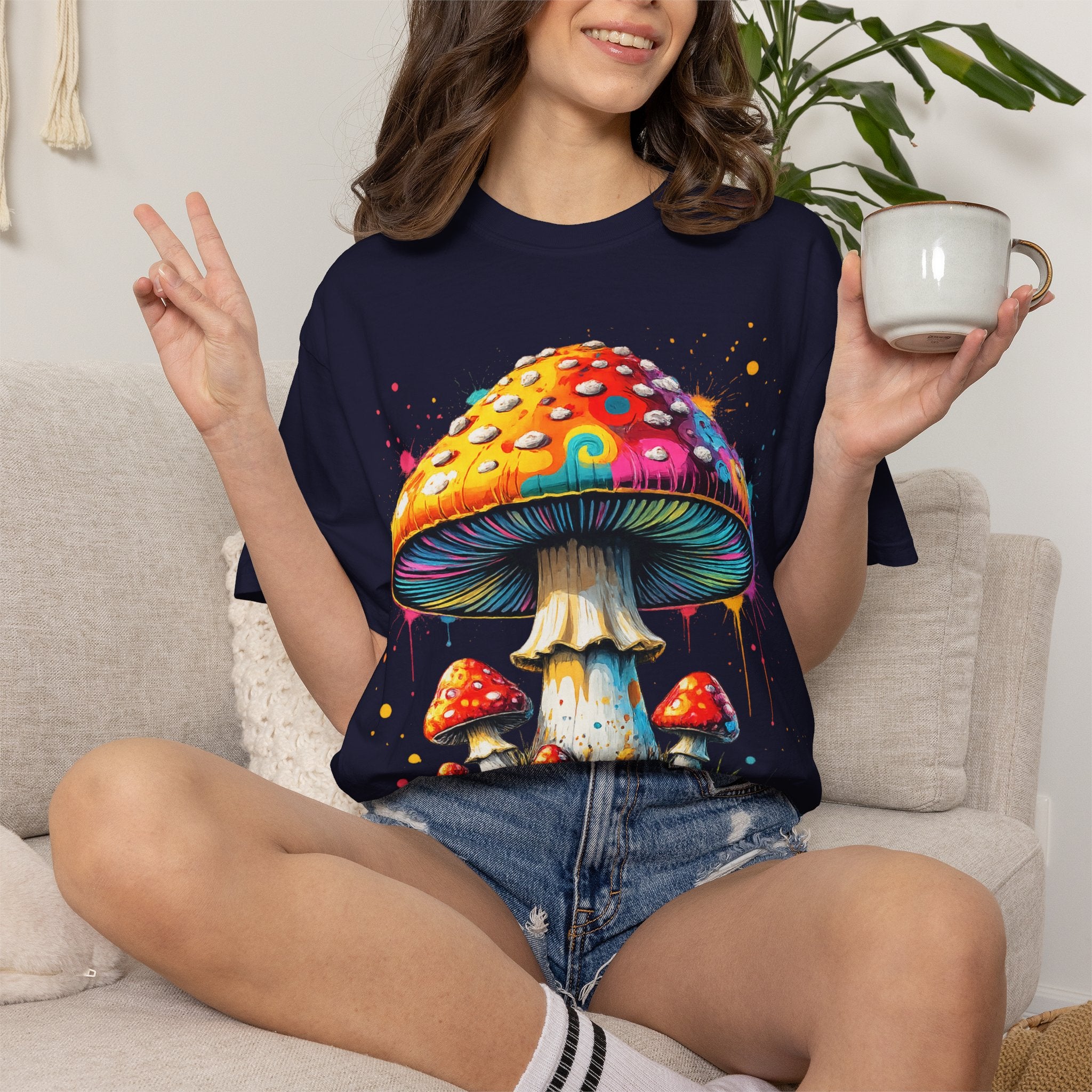 Lake Oswego Mushroom T-Shirt — Vintage Nature & Psychedelic Fungi Design