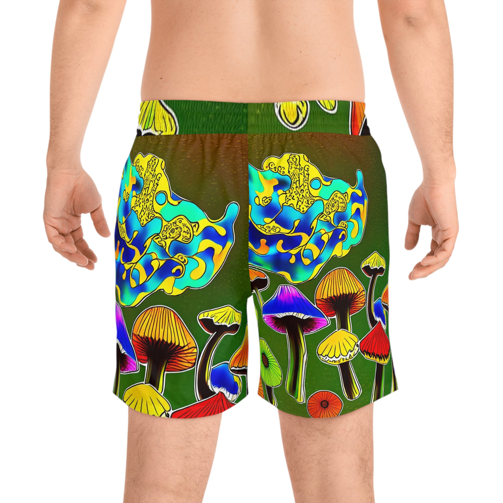 Bañador de Hongos Psicodélicos – Bañador Vibrante con Estampado Completo para Hombre