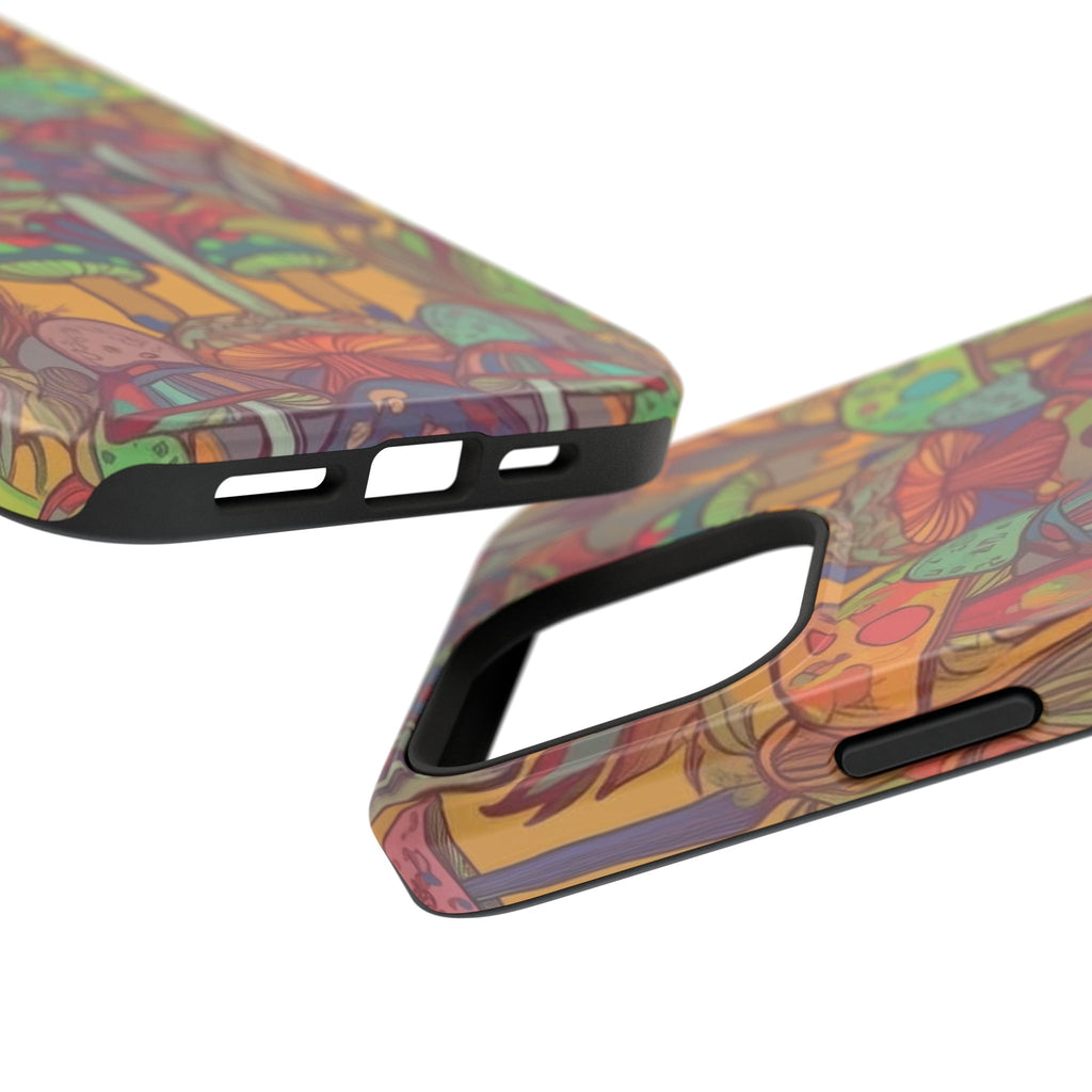 Mushroom Grove Impact-Resistant Case, Unique Phone Cover for Nature Lovers, Mushroom Art Gifts, Phone Accessories for Festivals, [...]