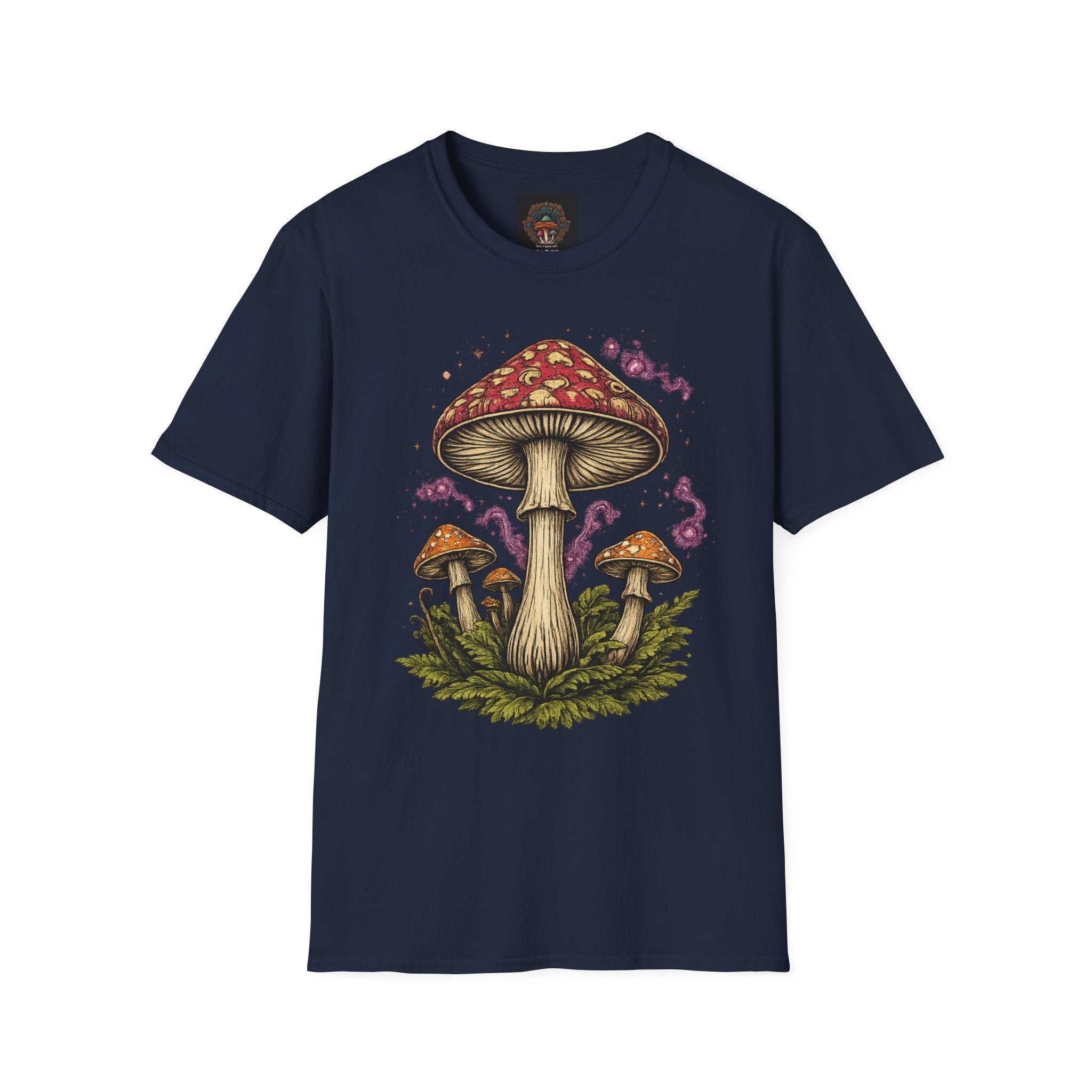 City: Portland Mushroom Magic T-Shirt — Vintage Red Toadstool Illustration