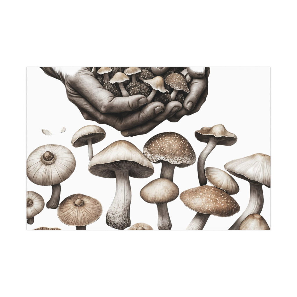 🍄 Hands of the Forest Grounded in Nature, Wrapping Paper