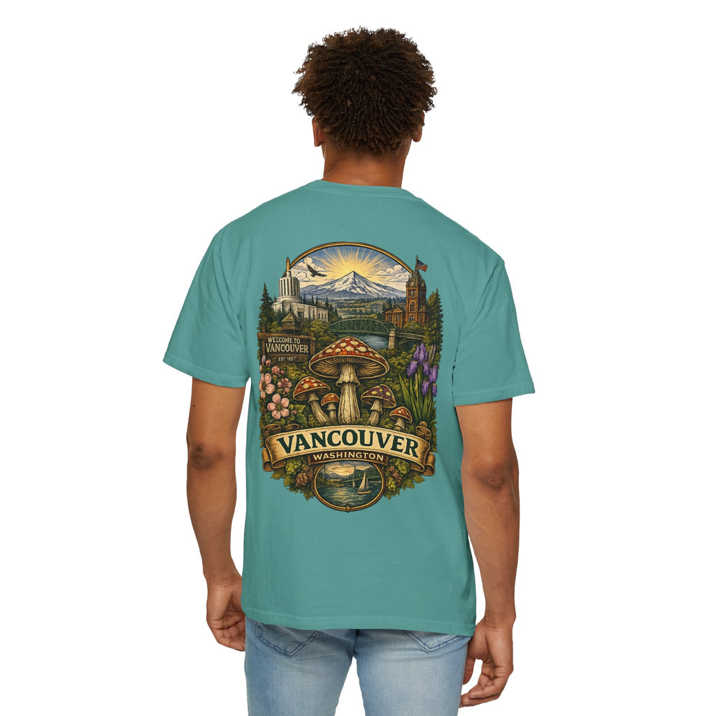 Lake Oswego Mushroom T-Shirt — Vintage Nature & Psychedelic Fungi Design