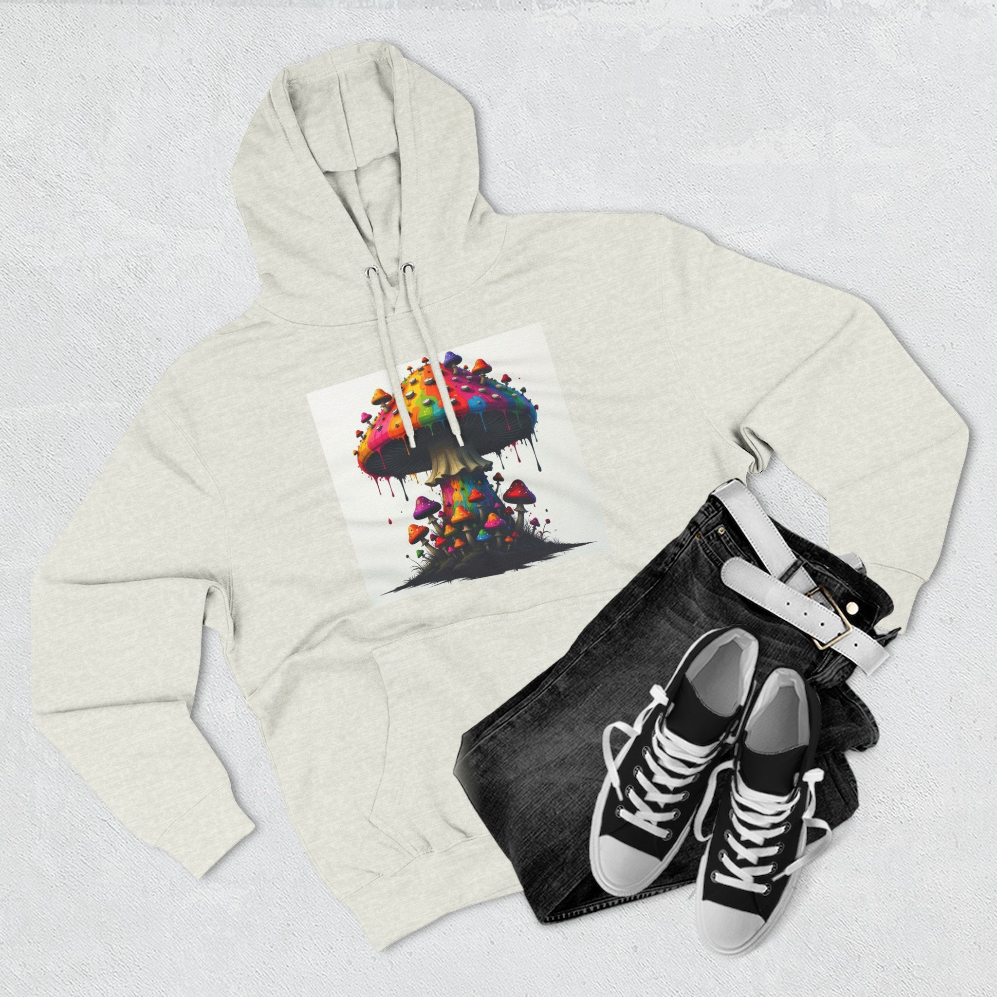Shroom Works Hoodie — Colorful Psychedelic Mushroom Art Pullover