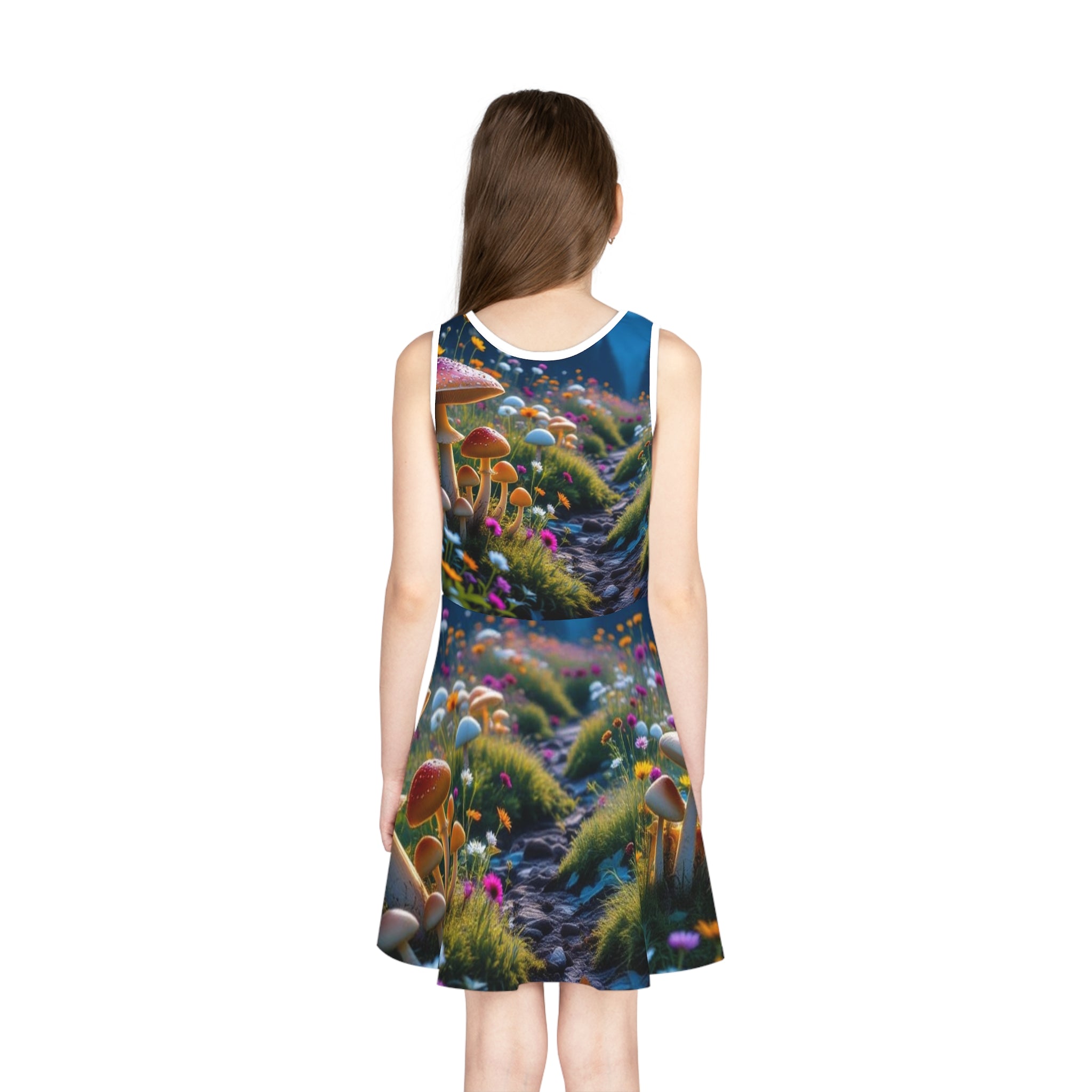 🍄✨ “Trail of Whimsy” Sleeveless Sundress ✨🍄