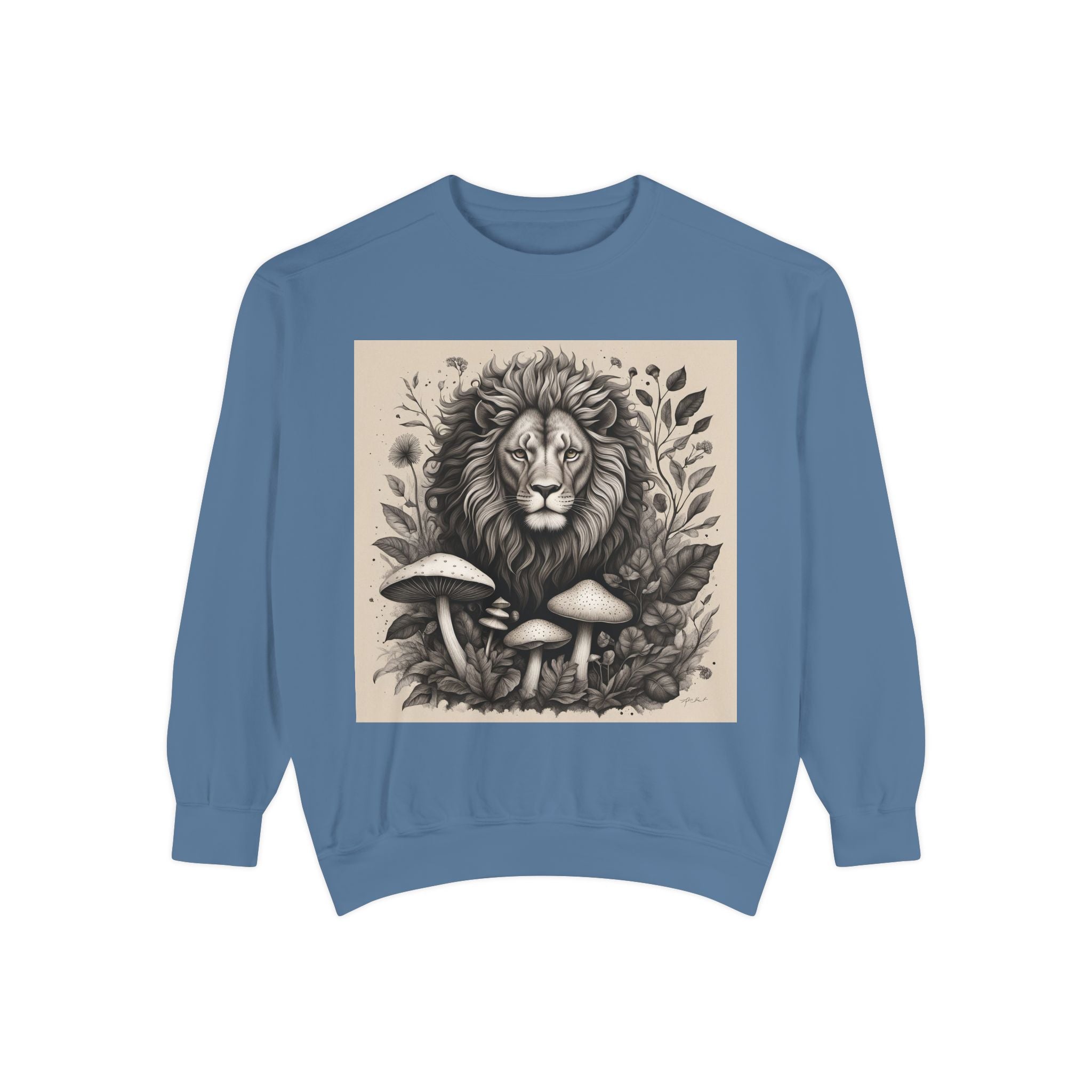🦁 Lionheart & Shrooms Sweatshirt – Wear the Wild Within 🍄