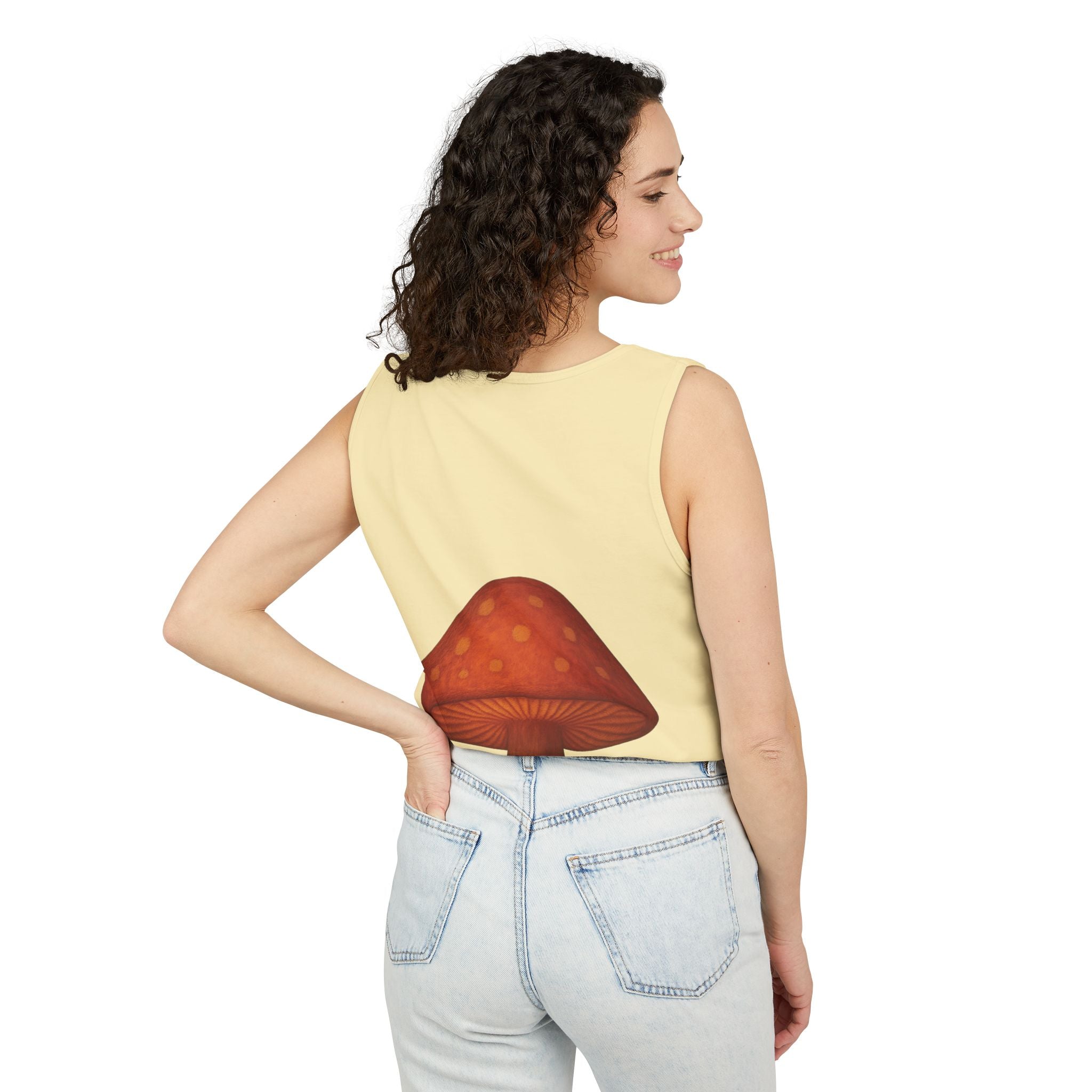 Portland Mushroom Tank Top — Vintage Forest Travel Graphic