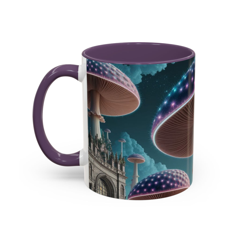 Mug: Mystical Glow Mushroom Coffee Mug — Psychedelic Fantasy Accent Mug