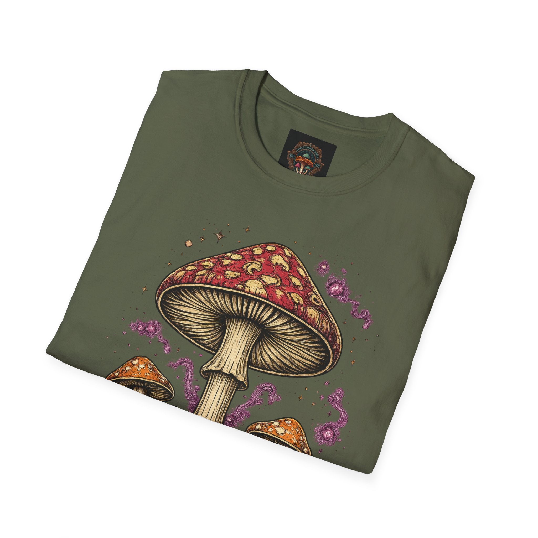 Mushroom Magic T-Shirt — Vintage Red Toadstool Illustration