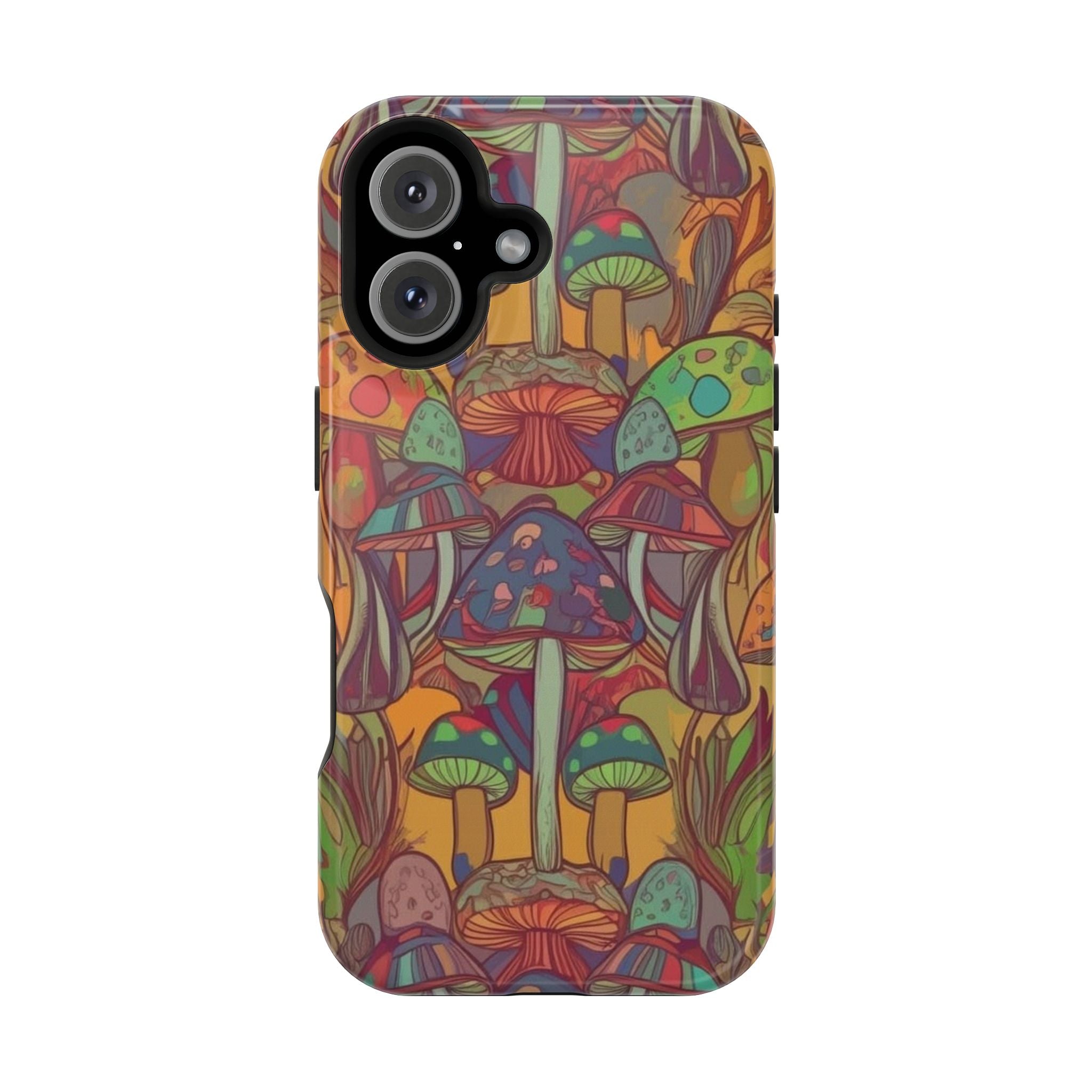 Mushroom Grove Impact-Resistant Case, Unique Phone Cover for Nature Lovers, Mushroom Art Gifts, Phone Accessories for Festivals, [...]