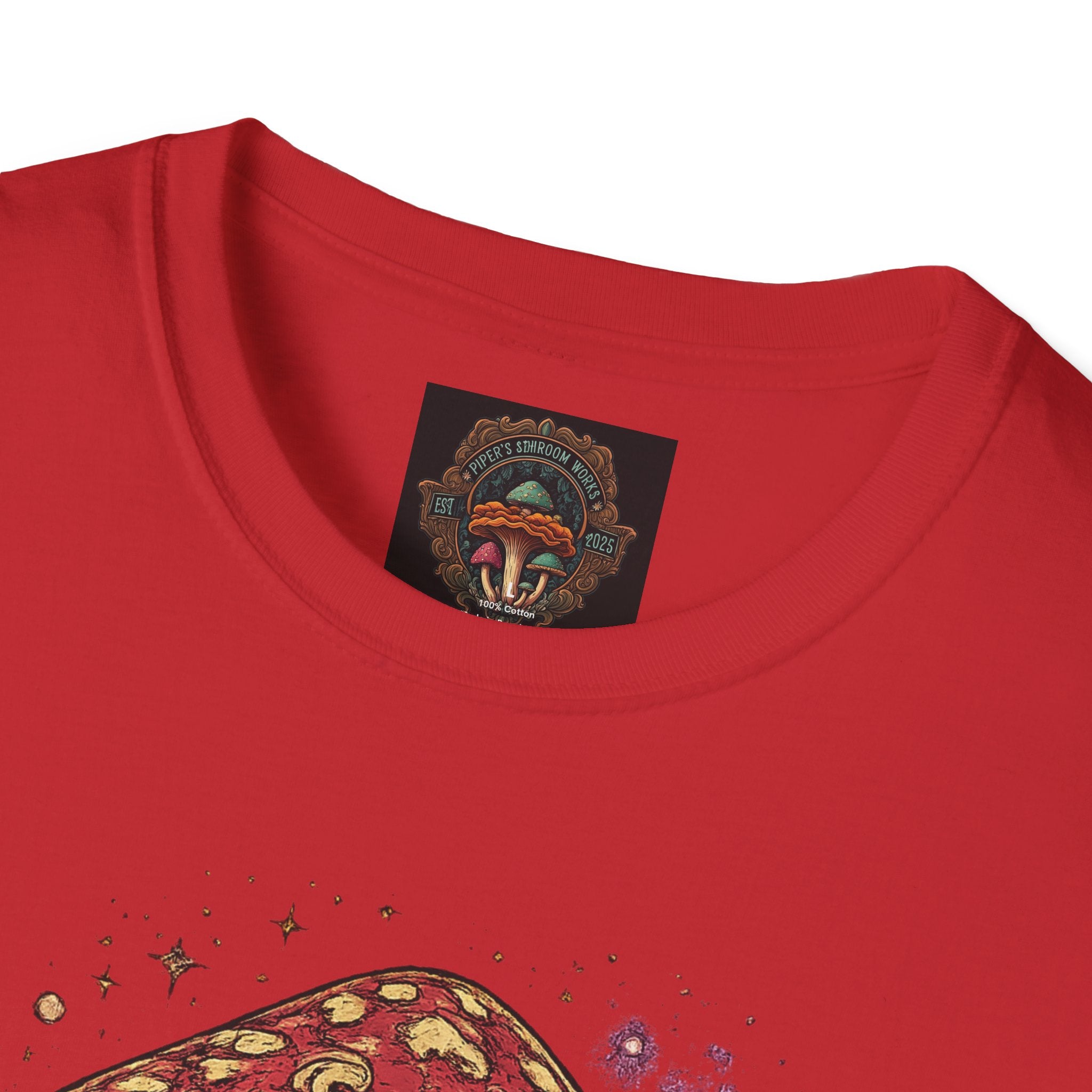 Mushroom Illustration T-Shirt – Vintage Red Toadstool Graphic