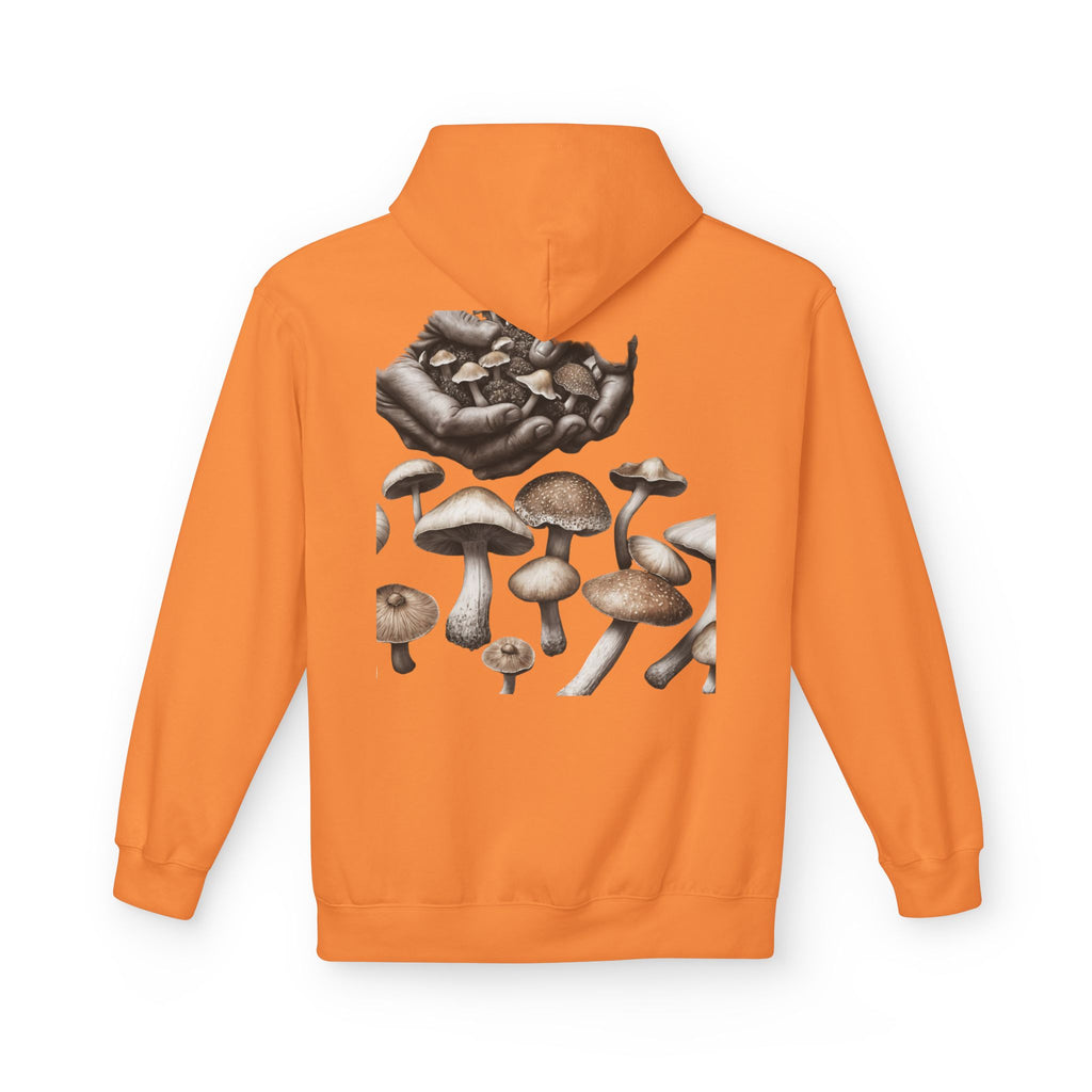 Mushroom Art Hoodie — Botanical Foraging Graphic Pullover